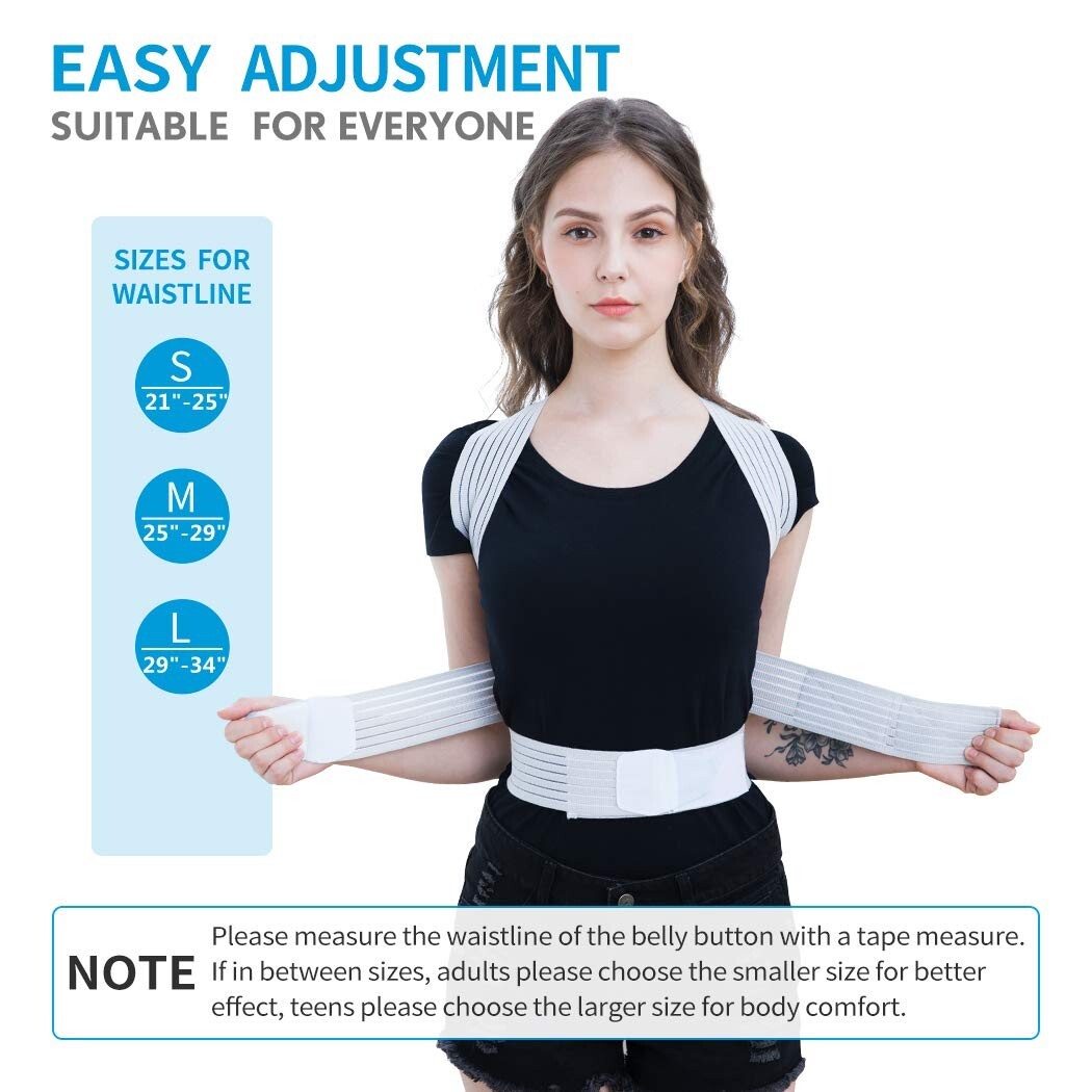 Back Posture Corrector for Women, Men, Teens KDD Adjustable Back Posture Brace