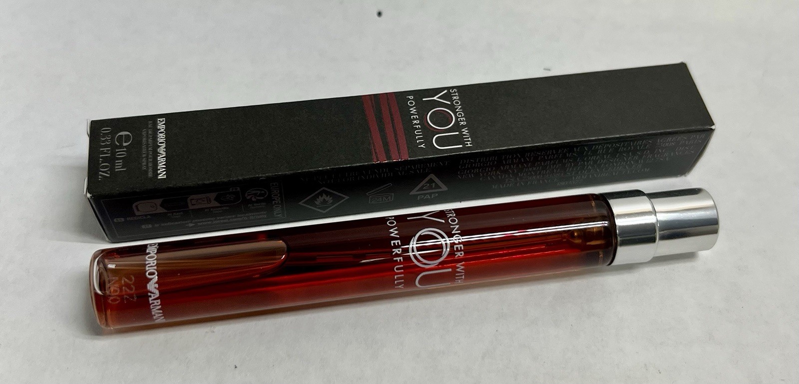 Stronger With You Powerfully Emporio Armani EDP 0.33 Fl. Oz./10 Ml. Travel Size