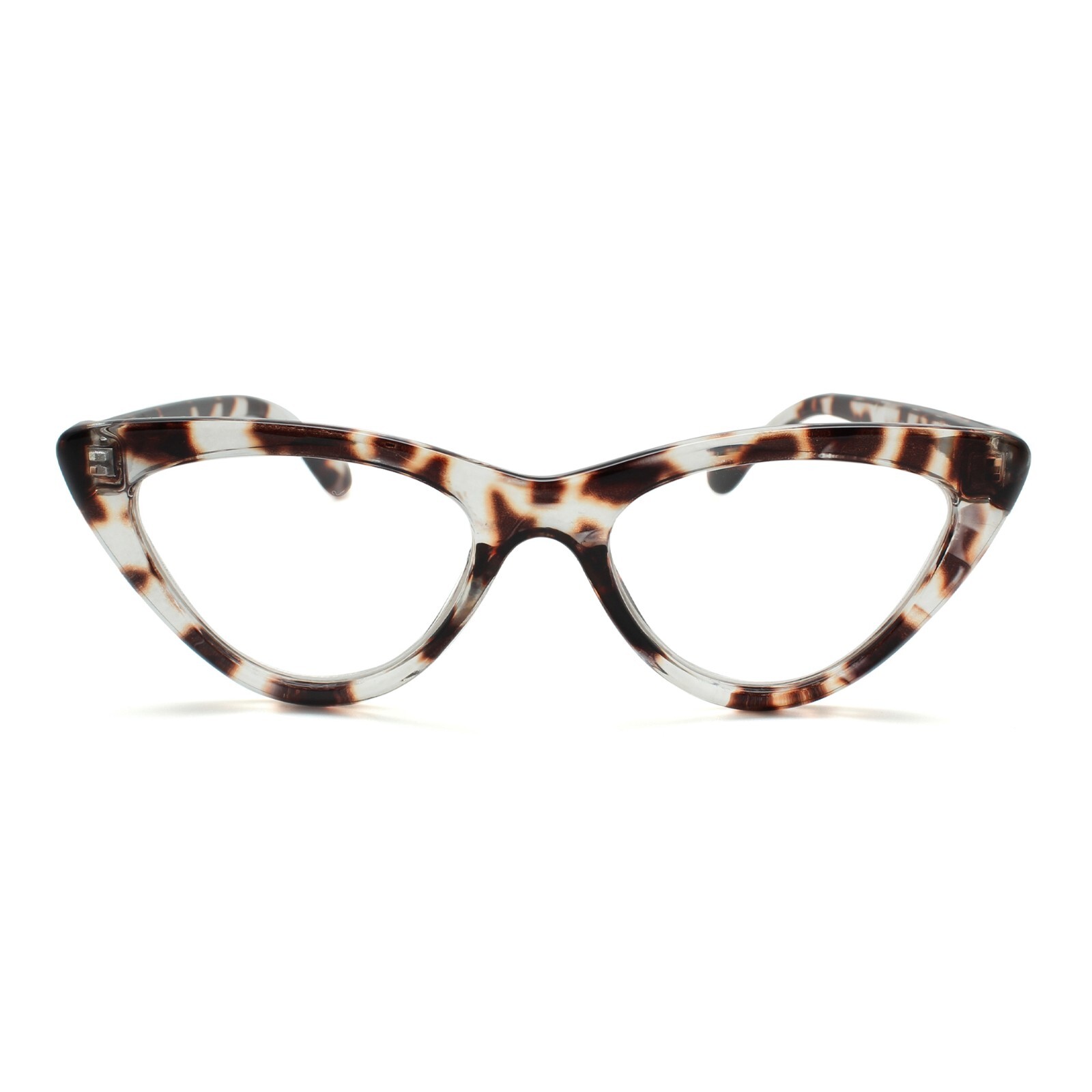 Premium cat eye reading glasses women trendy large 3.5 4.0 reader animal leopard