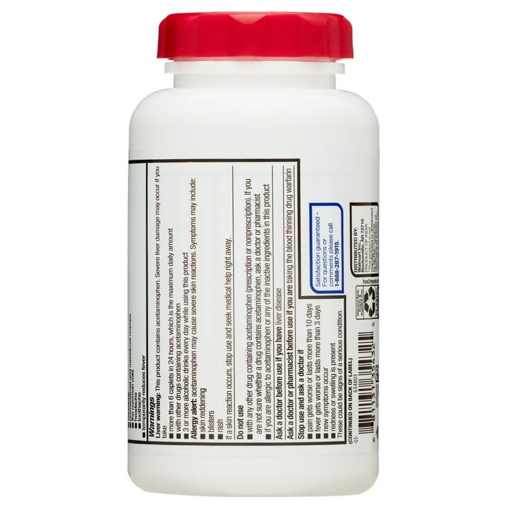 **Equate Acetaminophen 650mg Extended Release Tablets 225 Count Easy-Open Cap**