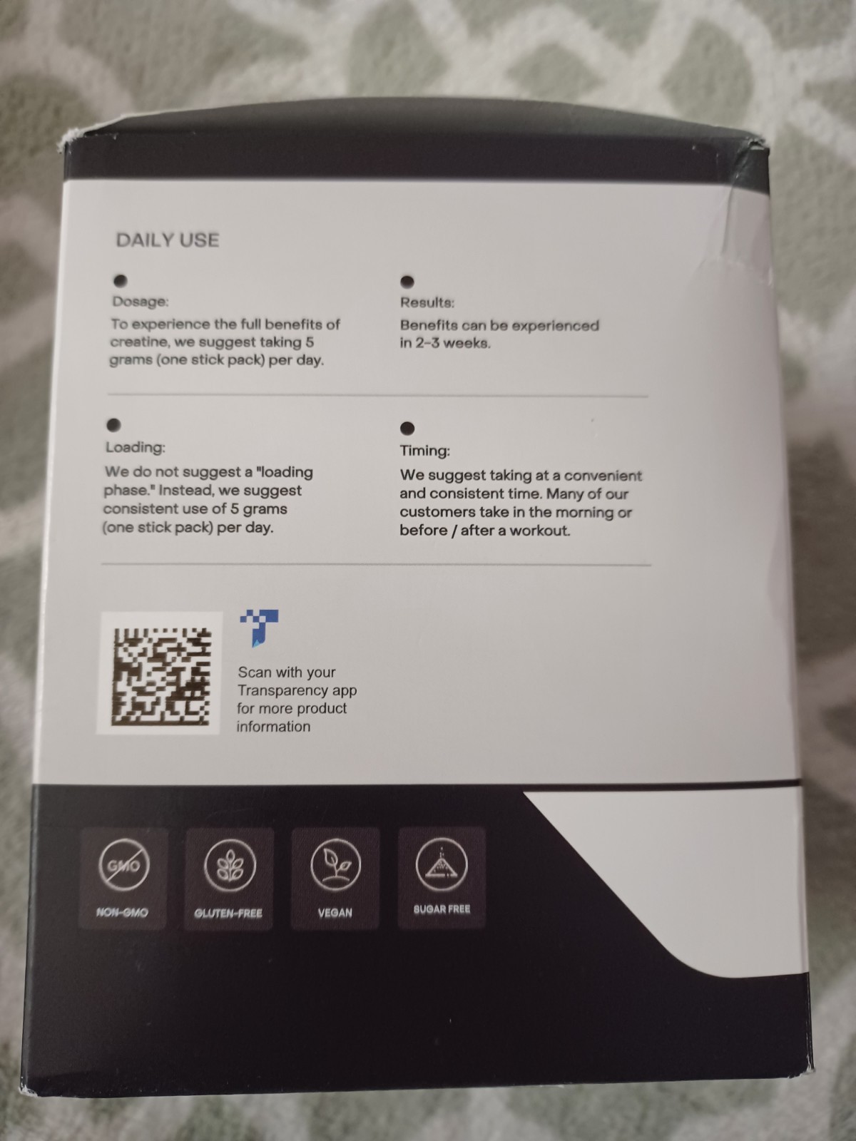 Create Single Serve Creatine Monohydrate Powder – 30 Pack, 5.4g ea. Exp. 08/27