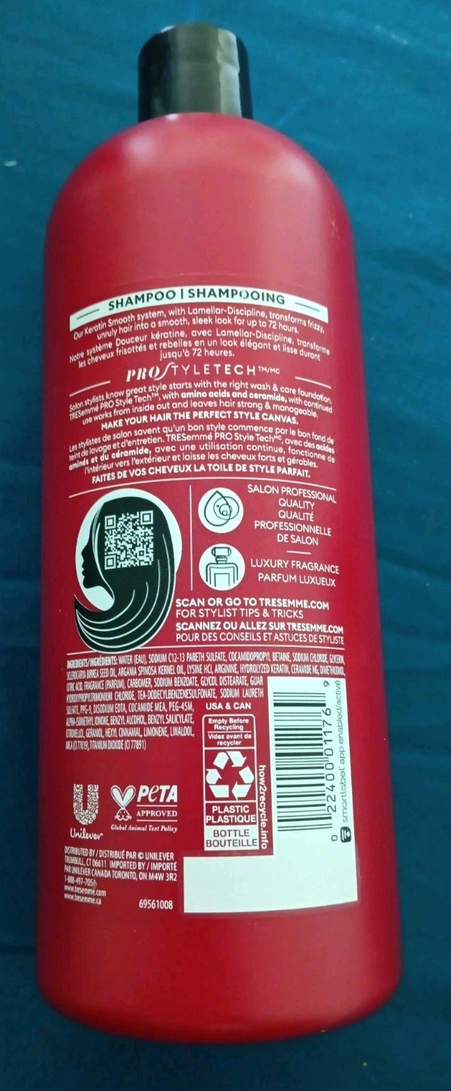 Tresemme Keratin Smooth Blowout Shampoo 28 OZ (O7)