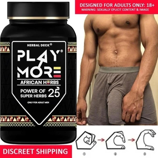 African Herbal Play More Powder Mens Energy Vitality and Health Support