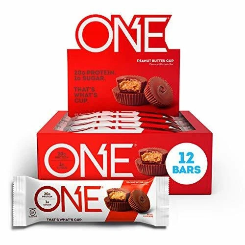 ONE Protein Bars, Peanut Butter Cup 2.12 oz (12 Pack) EXPIRES 09/30/26