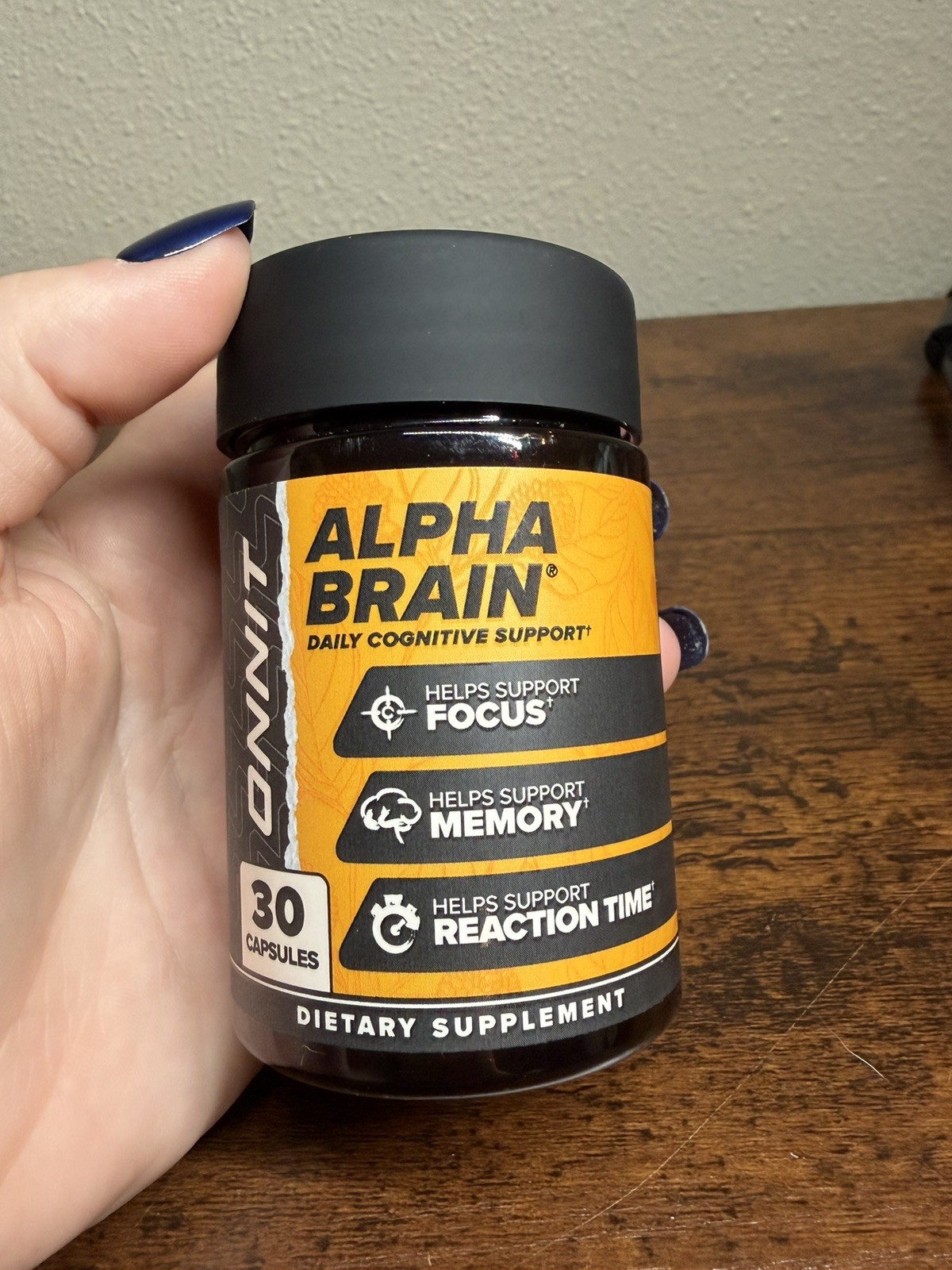 Onnit Alpha Brain All-in-One Product for Energy Management – 30 Capsules
