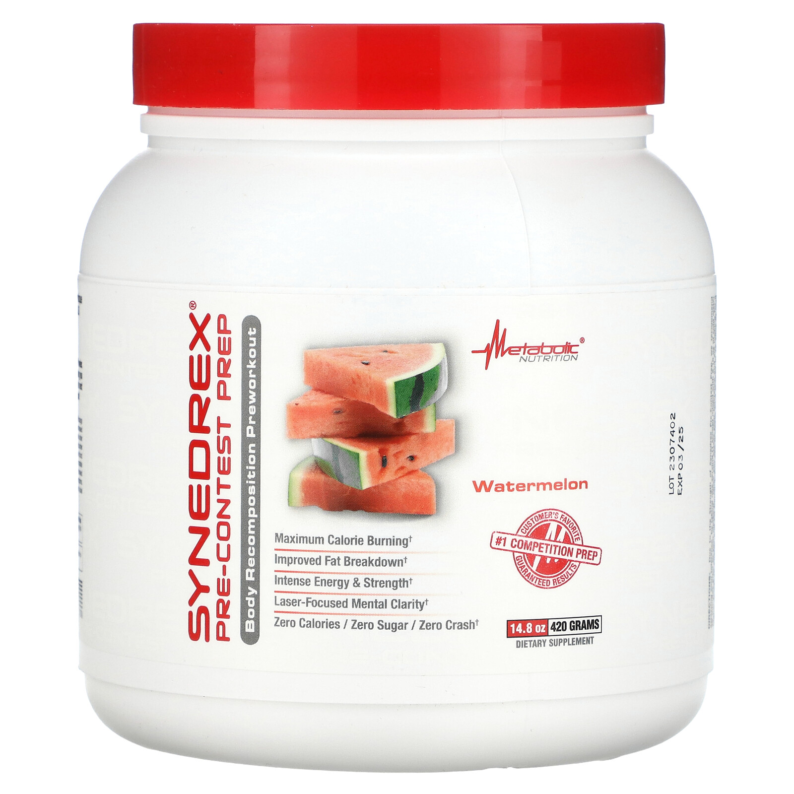 Synedrex, Pre-Contest Prep, Watermelon, 14.8 oz (420 g)