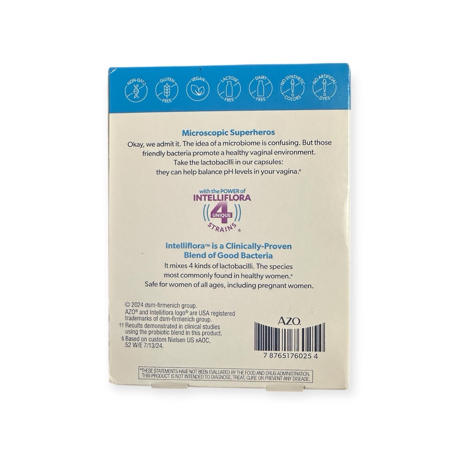 Azo Complete Feminine Balance Daily Probiotic 30 Once Daily Caps Exp 2027+