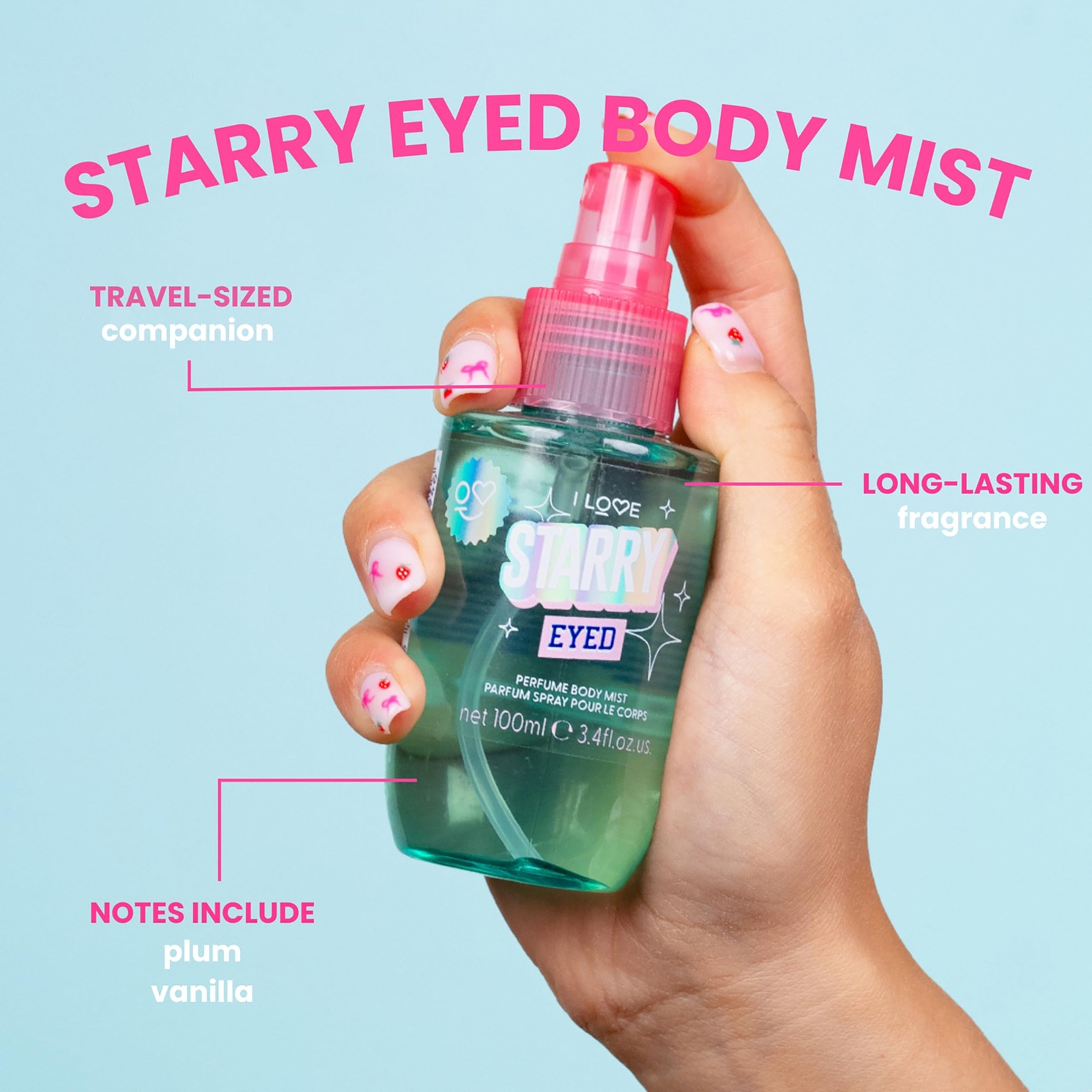 I Love Cosmetics In The Bag – Body Sprays For Women – Perfumed Body Mists