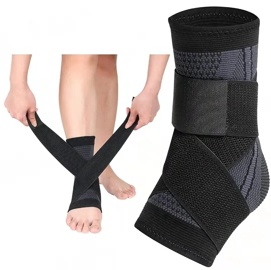 Women Men Adjustable Ankle Support Compression Ankle Brace Protector Sport Strap
