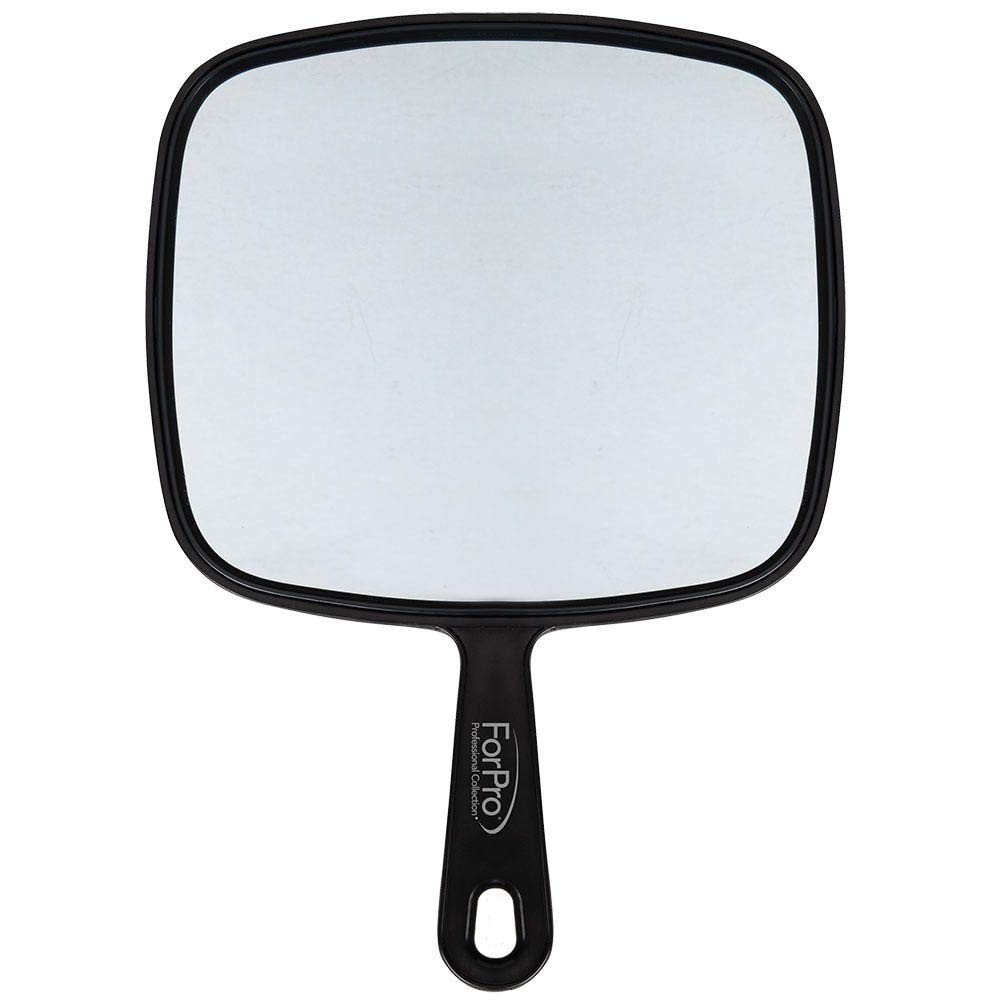 ForPro Professional Collection Extra Large Hand Mirror with Handle, 9″ W x 12…