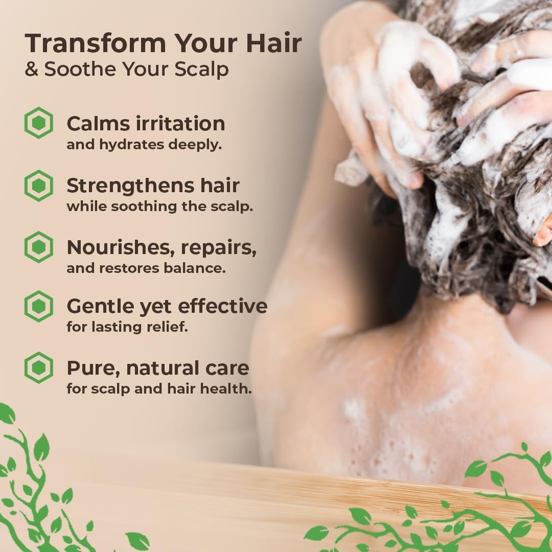 Eczema & Psoriasis Shampoo & Conditioner Set – Hydrate Dry Scalp & Hair