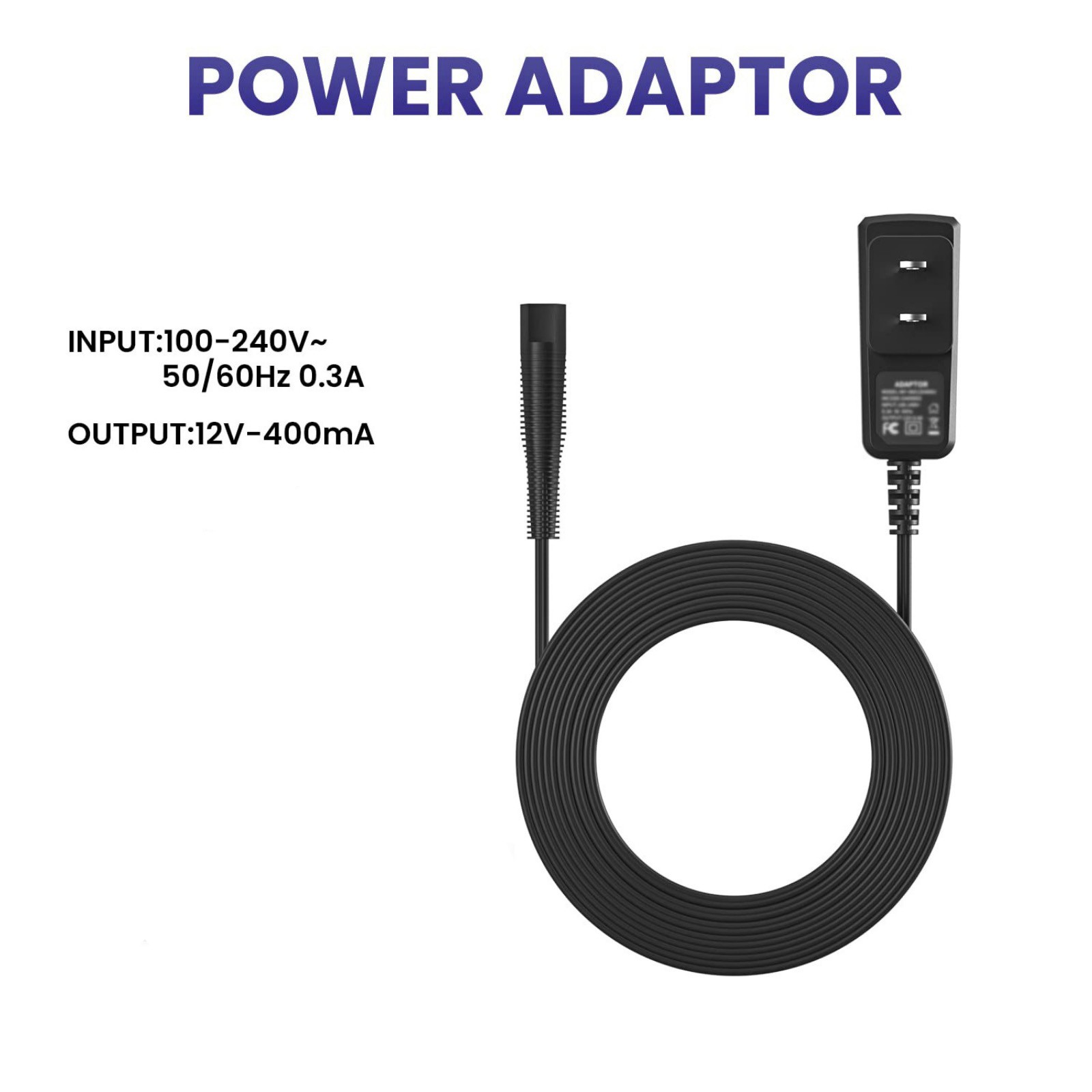 100-240V~0.3A 50/60HZ Input Wall Charger Cord Fit For Braun Shaver Series