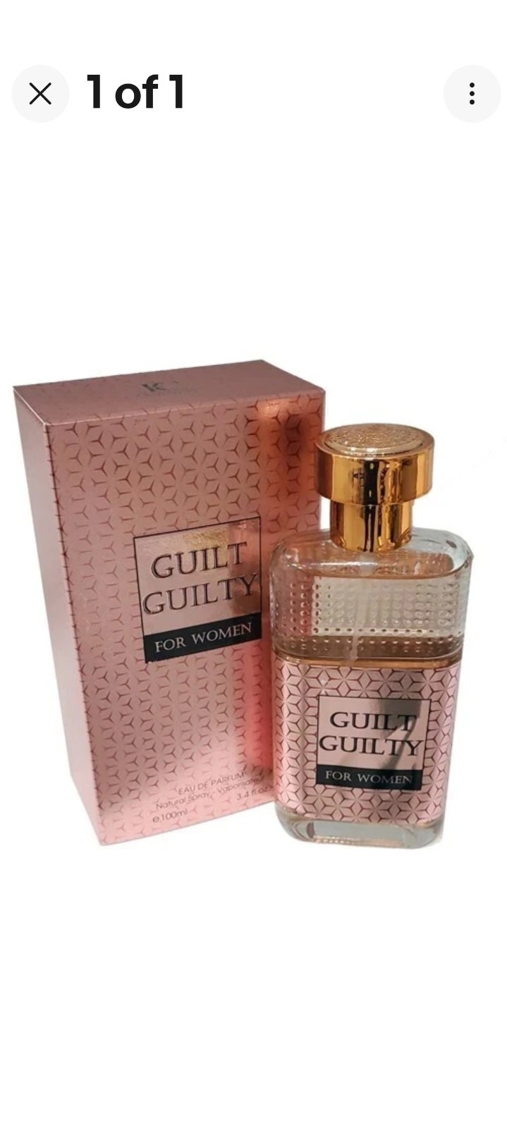 Guilt Guilty Eau de Parfum Natural Spray for Women 3.4 fl oz Regular Size
