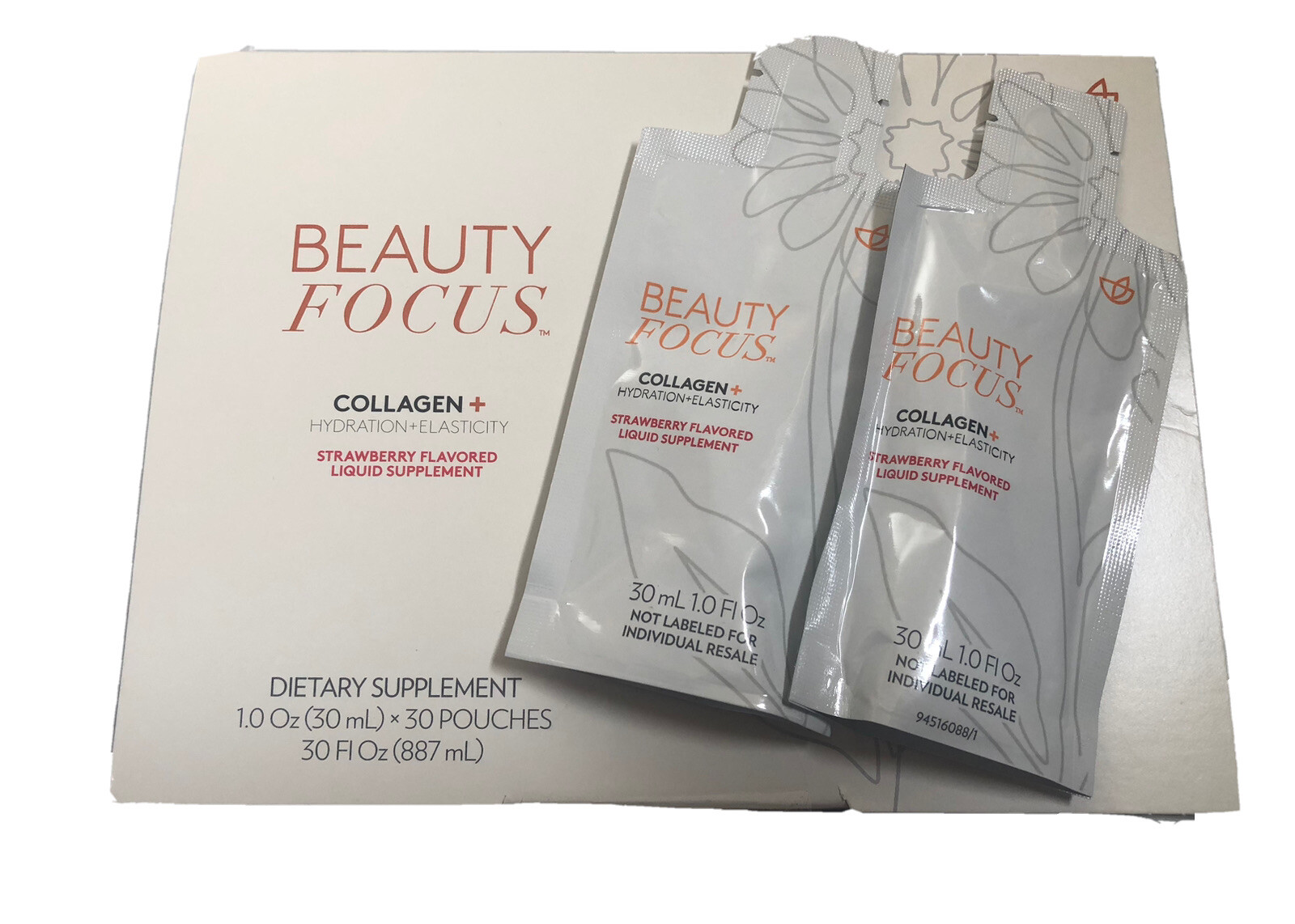 NUSKIN Nu Skin BEAUTY FOCUS 30 Day Liquid collagen + Strawberry Flavor