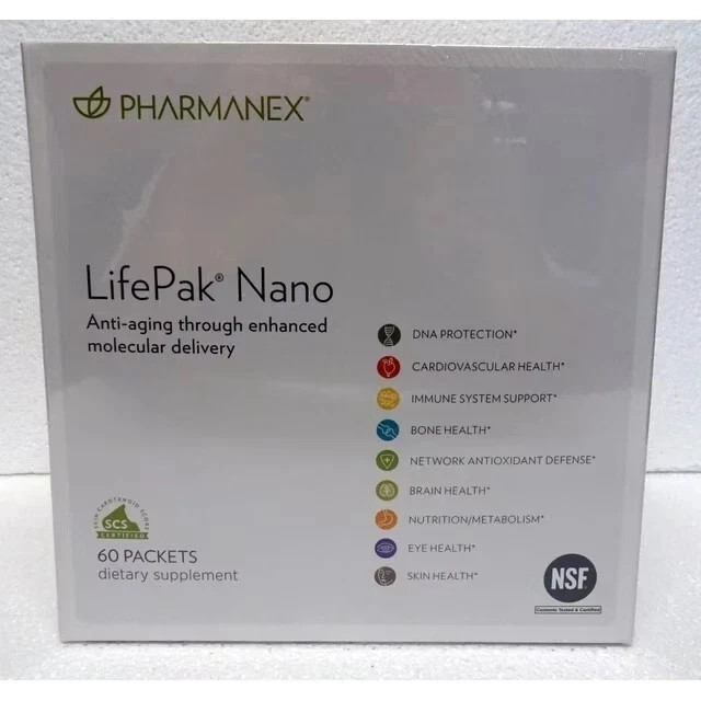 Nu Skin NuSkin Pharmanex Lifepak Nano Anti-Aging 60 packets NEW SEALED