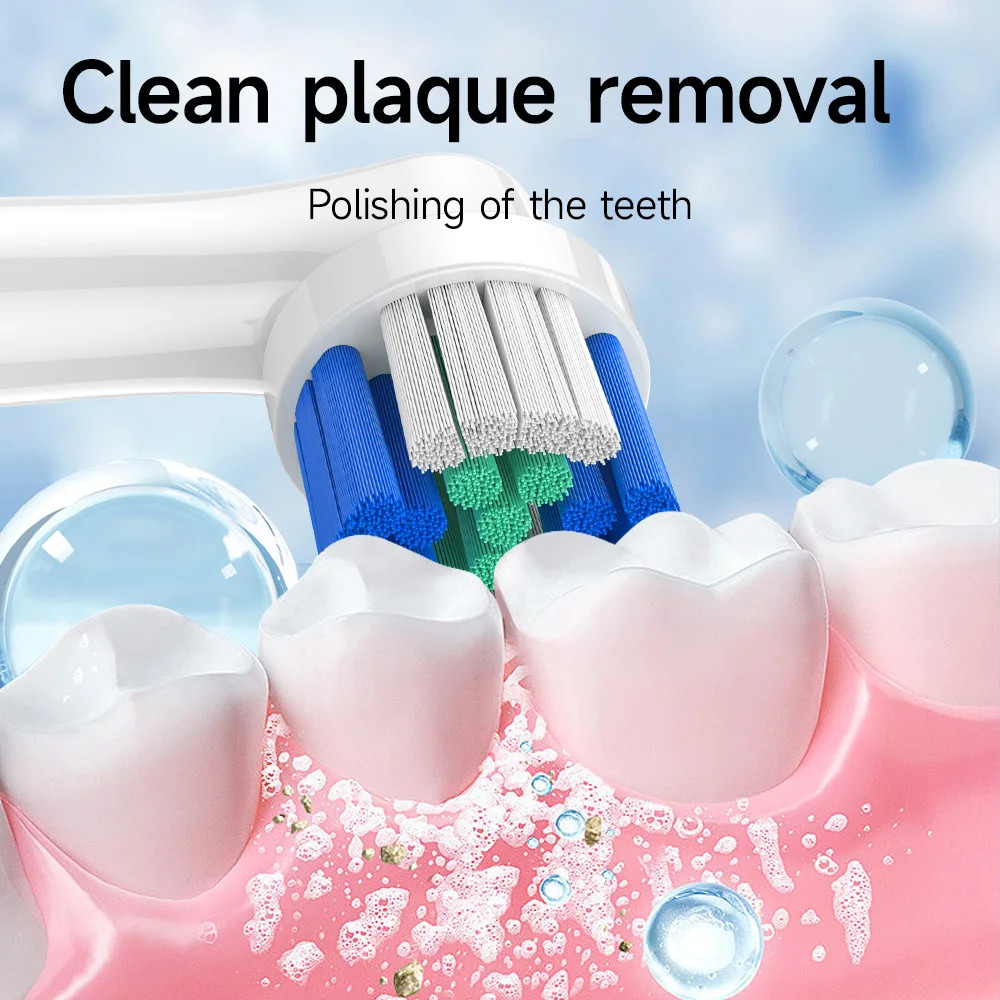 Compatible Branu Oral Electric Toothbrush Head 3709/D12/3756/3757B Replacement D