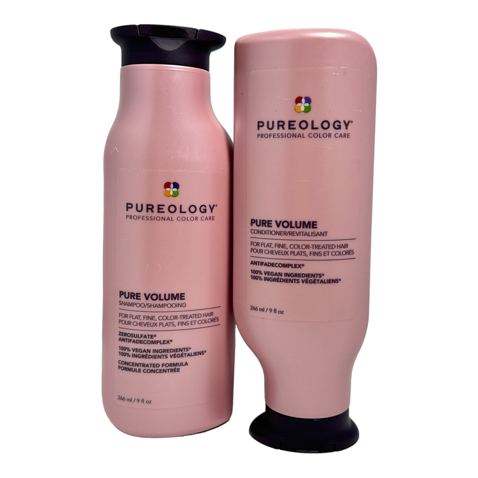 Pureology Pure Volume Shampoo/Conditioner For Flat,Fine,Color-Treated Hair 9oz