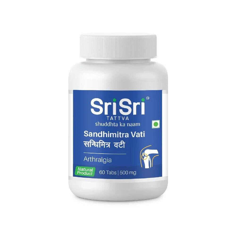 Sri Sri Tattva, Sandhimitra Vati – 60 Tablets 500 mg (pack of 2) free shipping