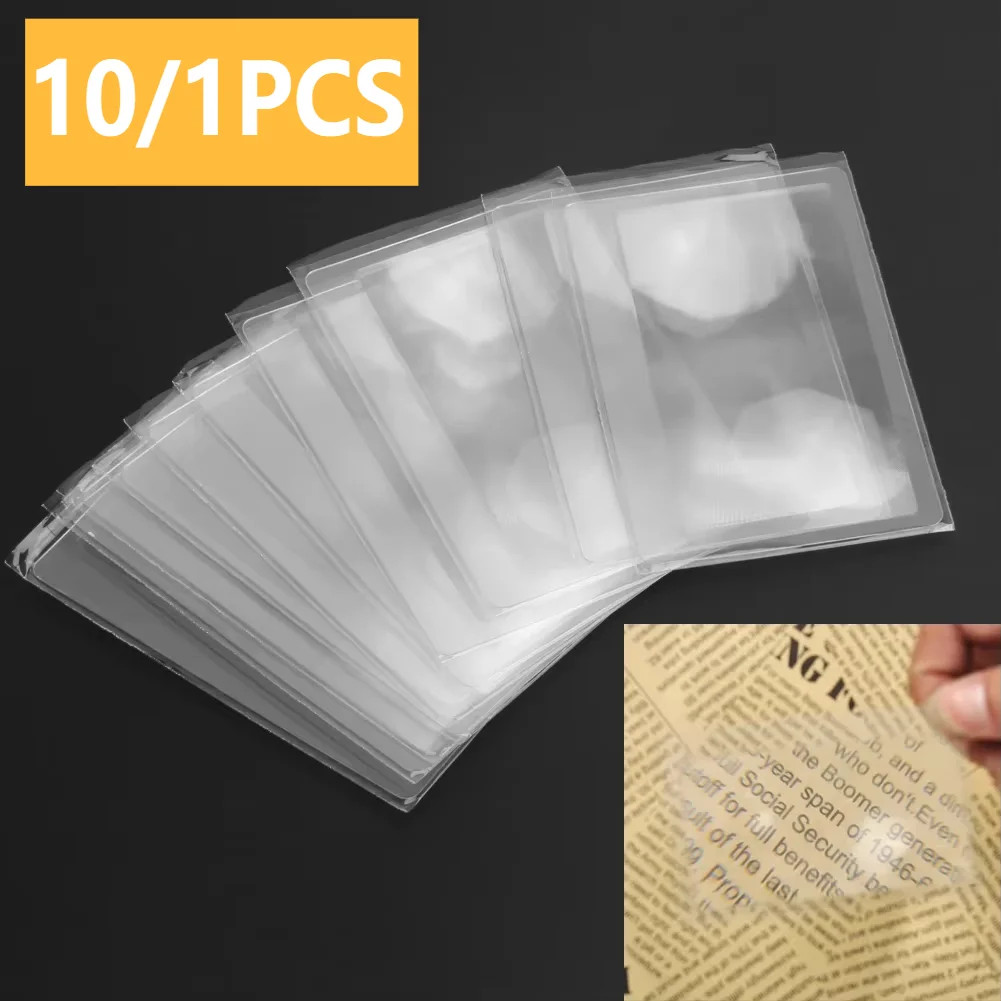 10/1PCS 3 XMagnifier Magnification Magnifying Fresnel LENS 8.00*5.50*0.04cm…