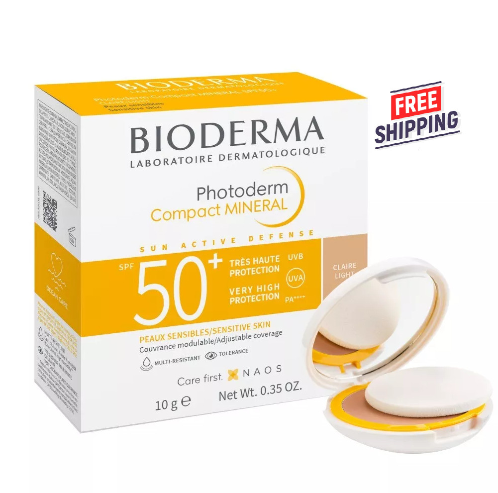 Bioderma Photoderm Compact Mineral Light Color SPF50+ 10gr Exp 04/2026