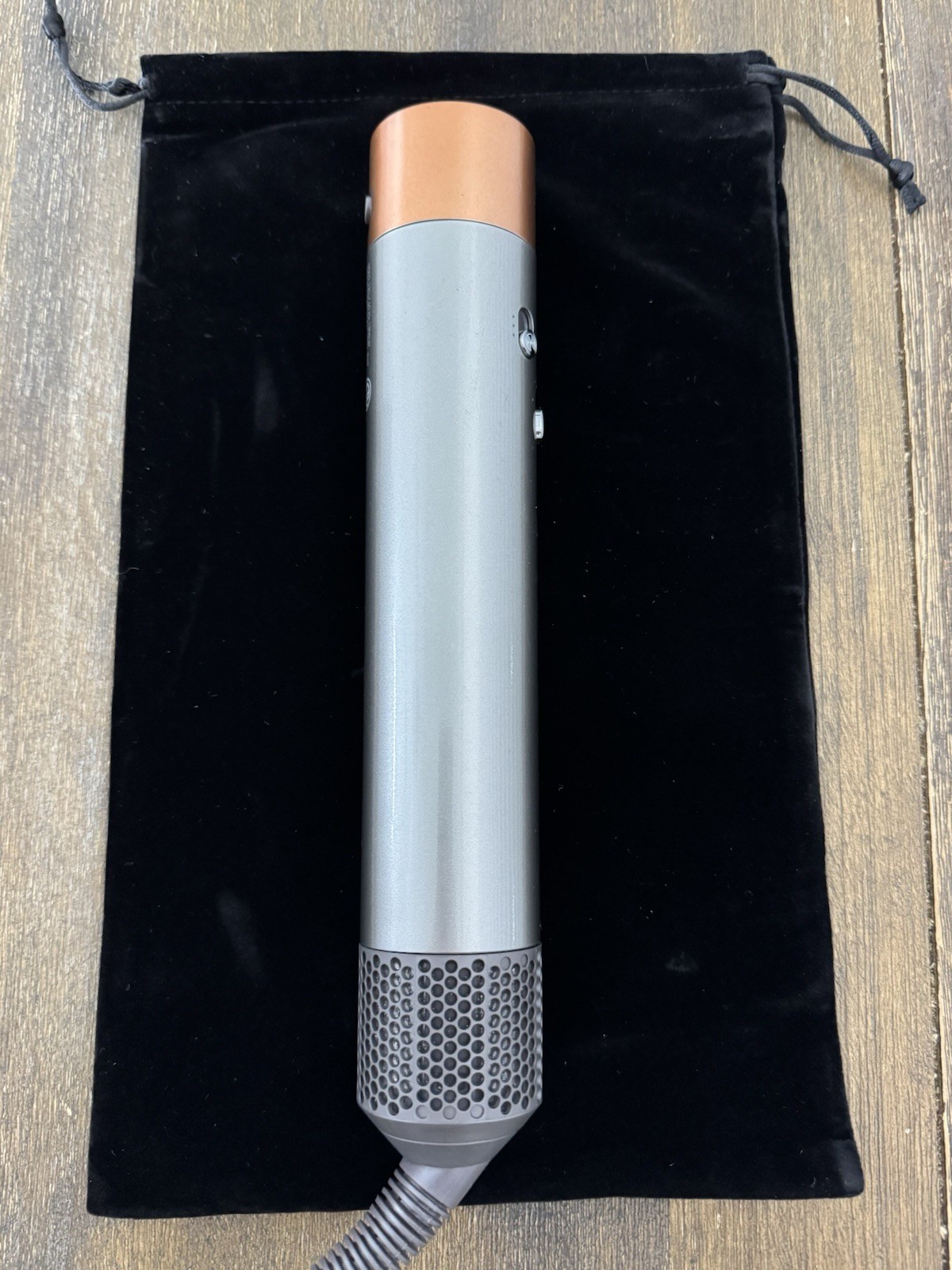 Dyson Airwrap Multi Styler Curler Copper/Nickel w/ 3 Attachments & Travel Bag