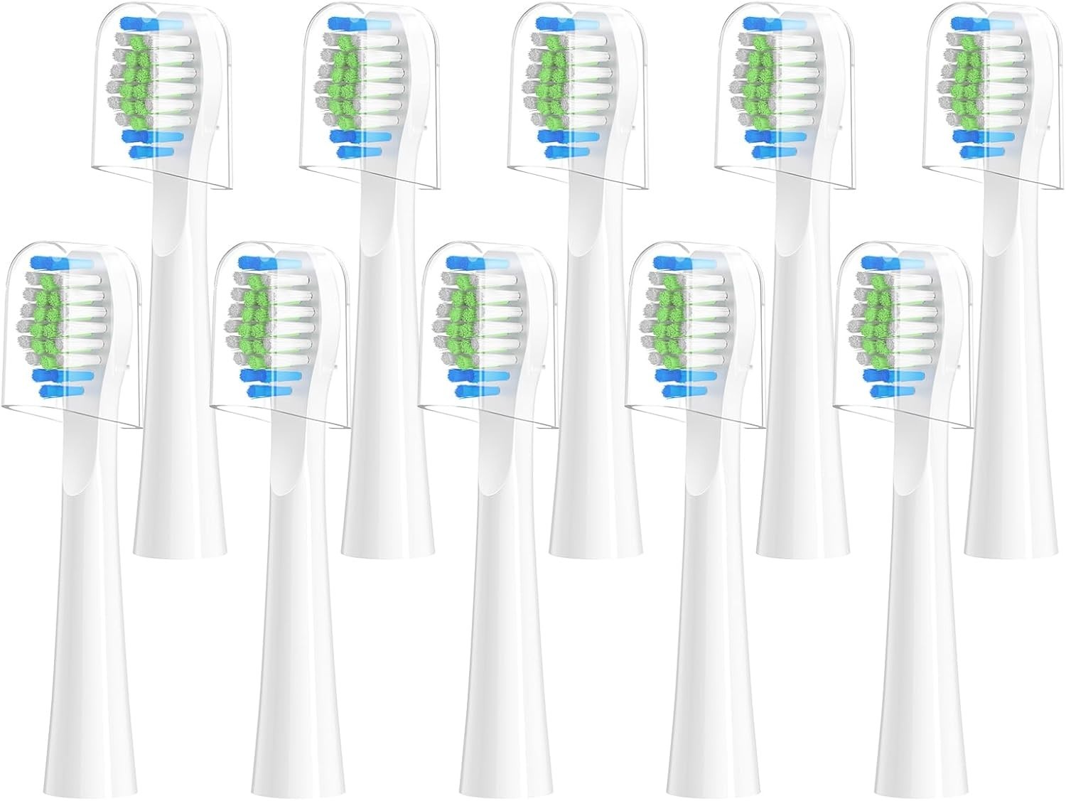 10 Pack Replacement Brush Heads Compatible with Bitvae D2 Electric Toothbrush