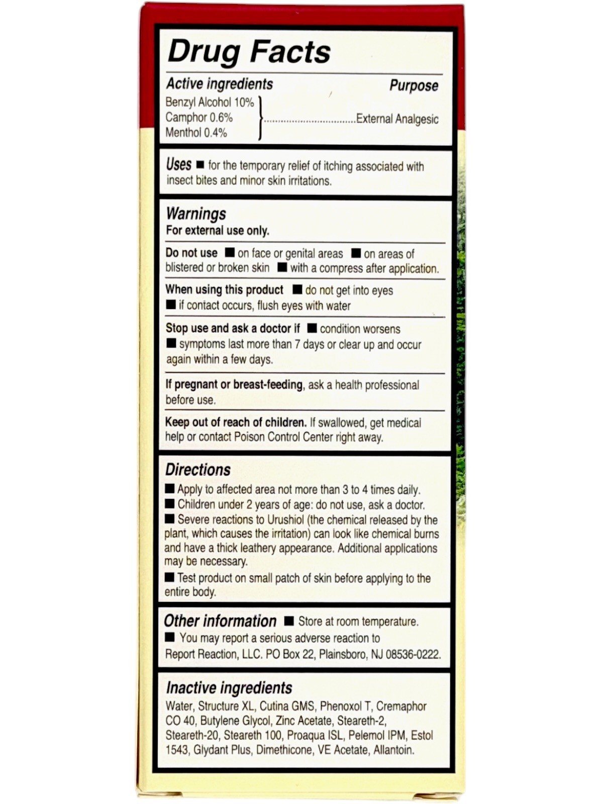 Ivy-Dry Cream 1 Oz Benzyl Alcohol Camphor Menthol Anti-Itch Relief (EXP 03/2027)