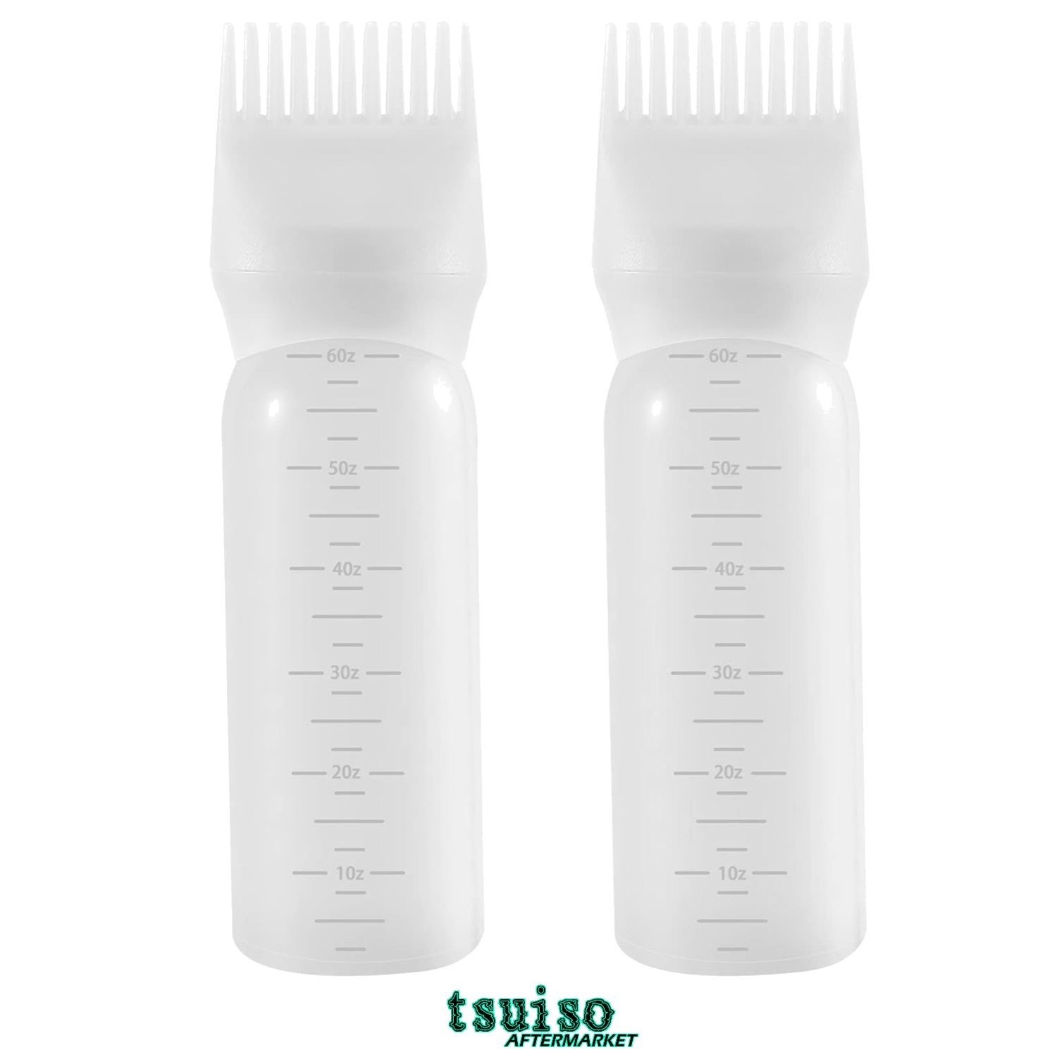 2Pcs 6Oz Root Comb Hair Dye Applicator Bottles | Effortless Coloring at Home