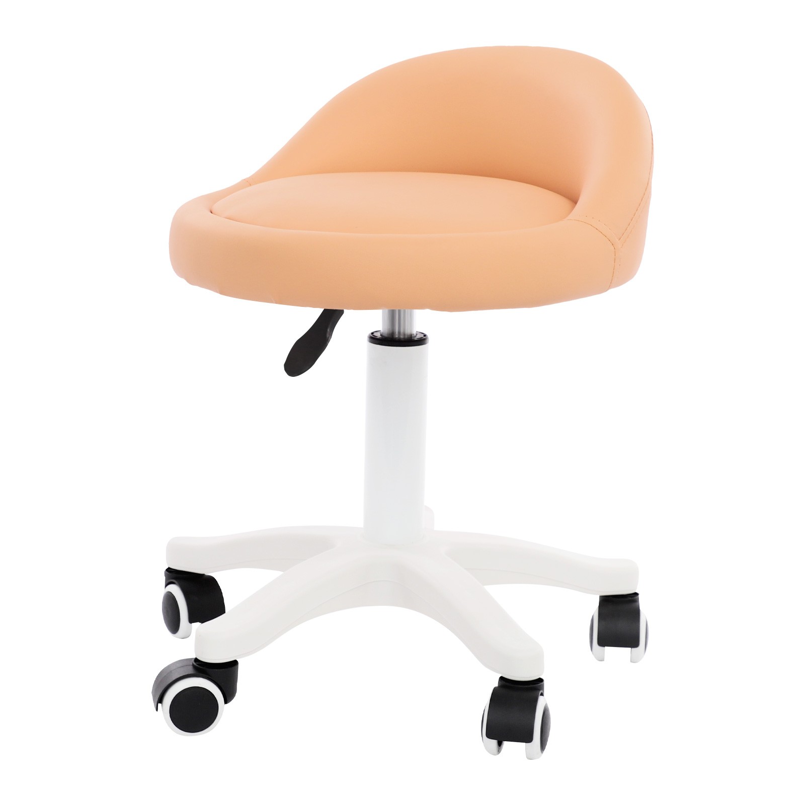 360° Rotation Stool, 48-62cm Height Adjustable Chair, Movable Beauty Salon Chair