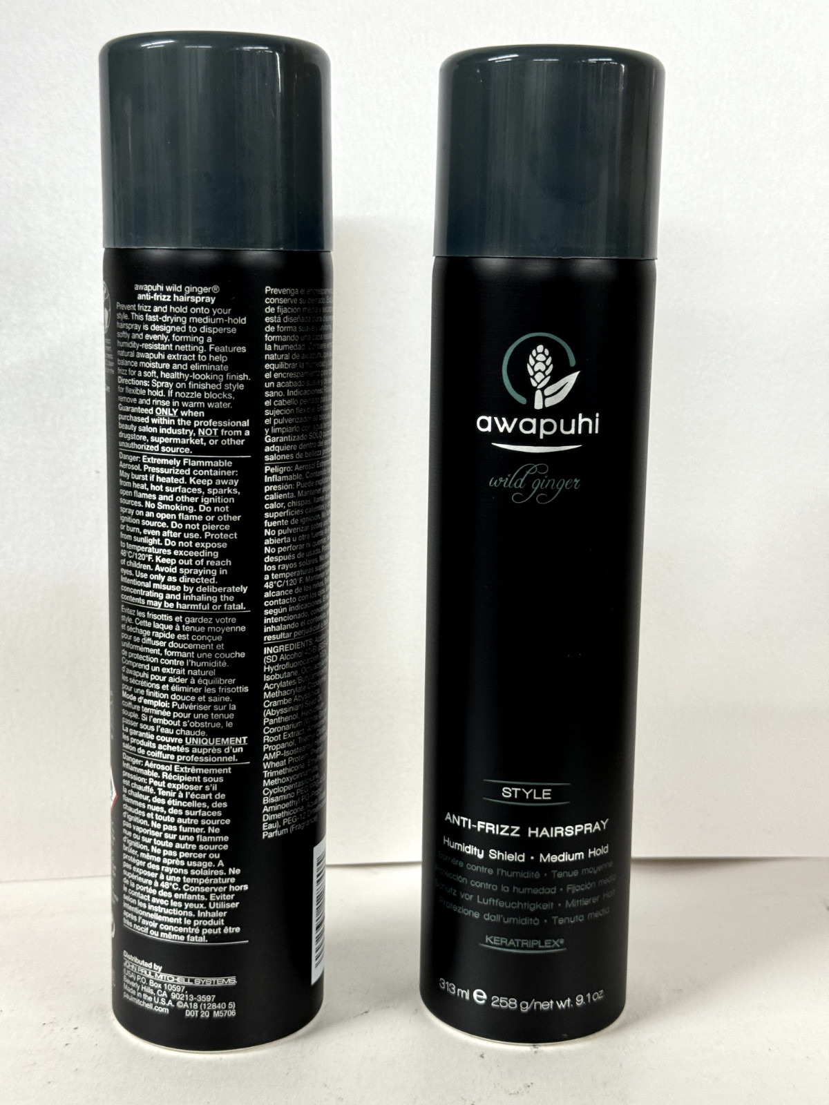 Paul Mitchell Awapuhi Wild Ginger Anti-Frizz Hair Spray 9.1 oz ( one can)
