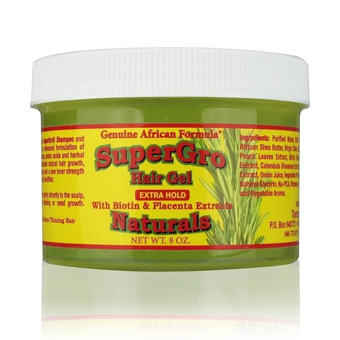 Supergrow Hair Gel Extra Hold 8Oz