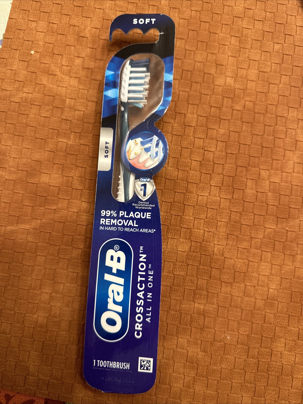 Oral B Crossaction All in One Soft Toothbrush 99% Plaque Removal 2022 P&G