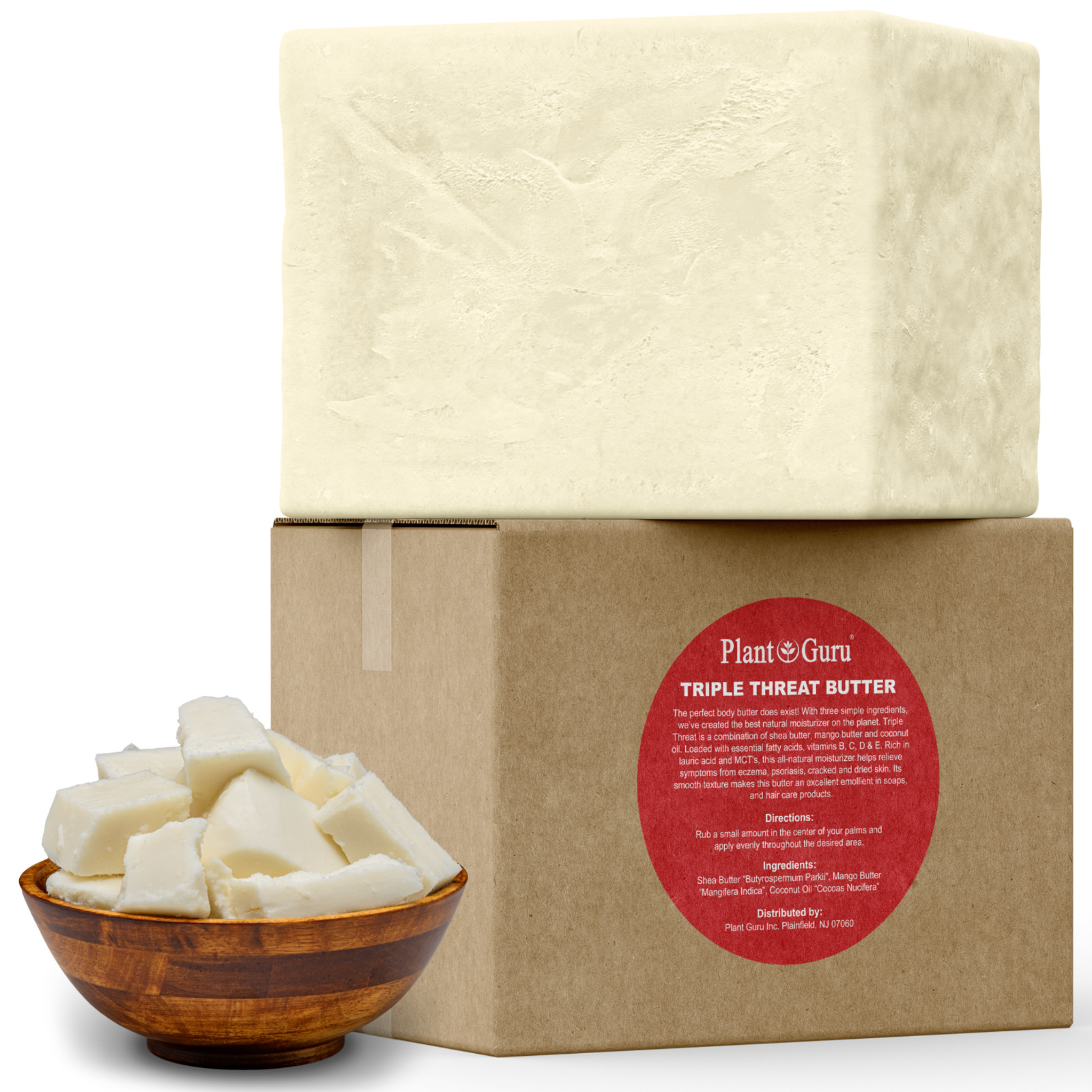 Triple Threat Butter – Raw Shea, Mango and Coconut Oil – 100% Pure Natural Bulk