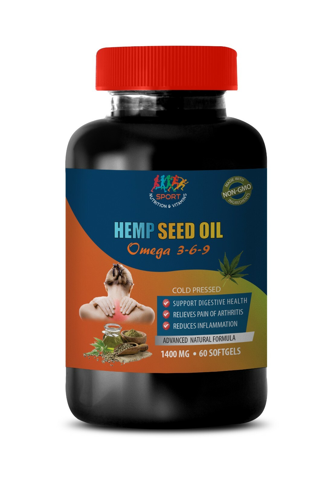 joint pain relief – HEMP SEED OIL ORGANIC 1400mg 1B – hemp for arthritis