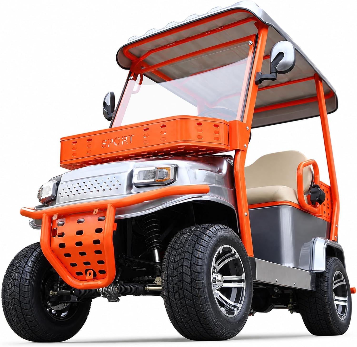 1800W Golf Carts 60V 4-Wheel Electric Golf Carts,24MPH Top Speed 35Miles Range