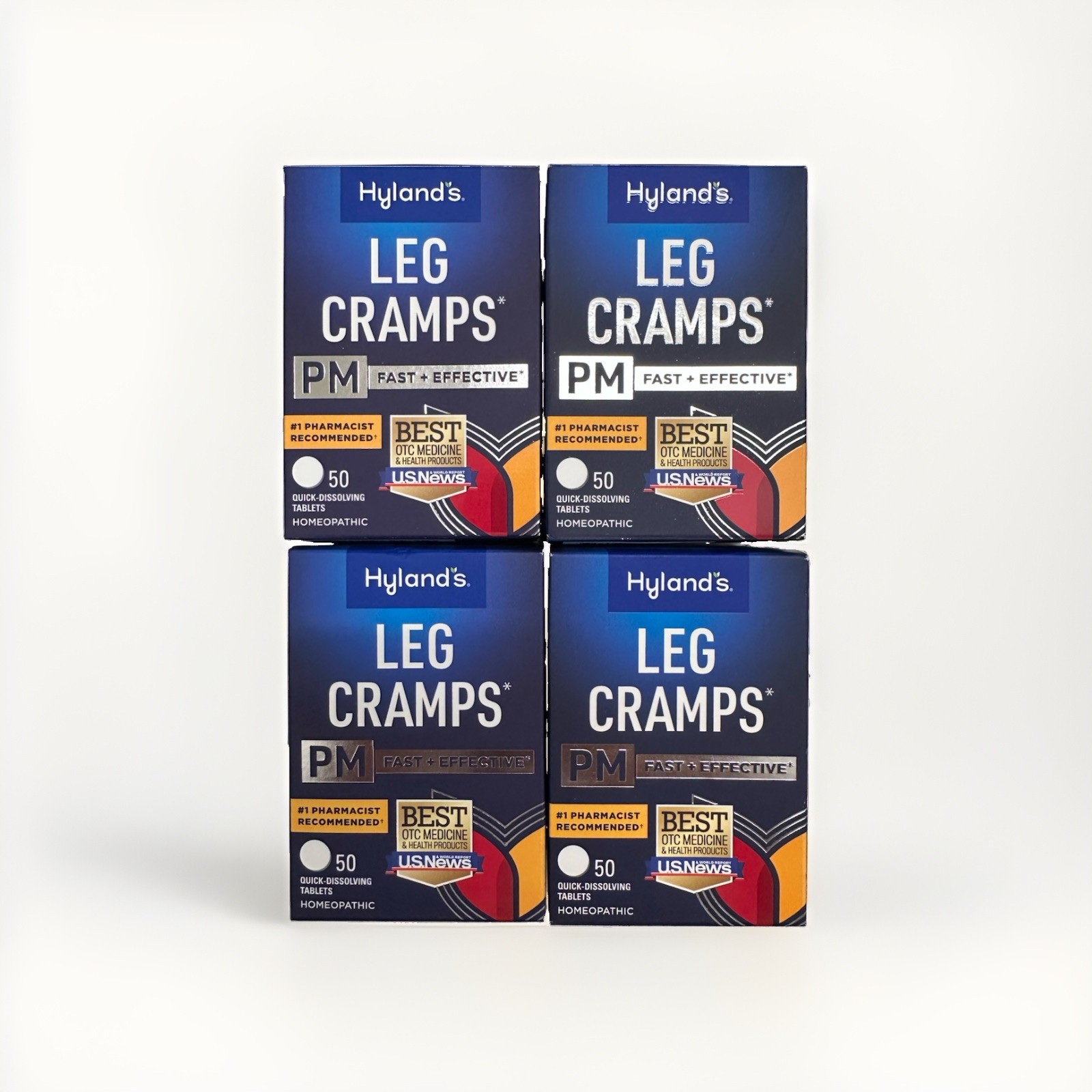 Hyland’s Leg Cramps Pm 50 Tablets Homeopathic Exp: 2028+ ( Lot Of 4 )