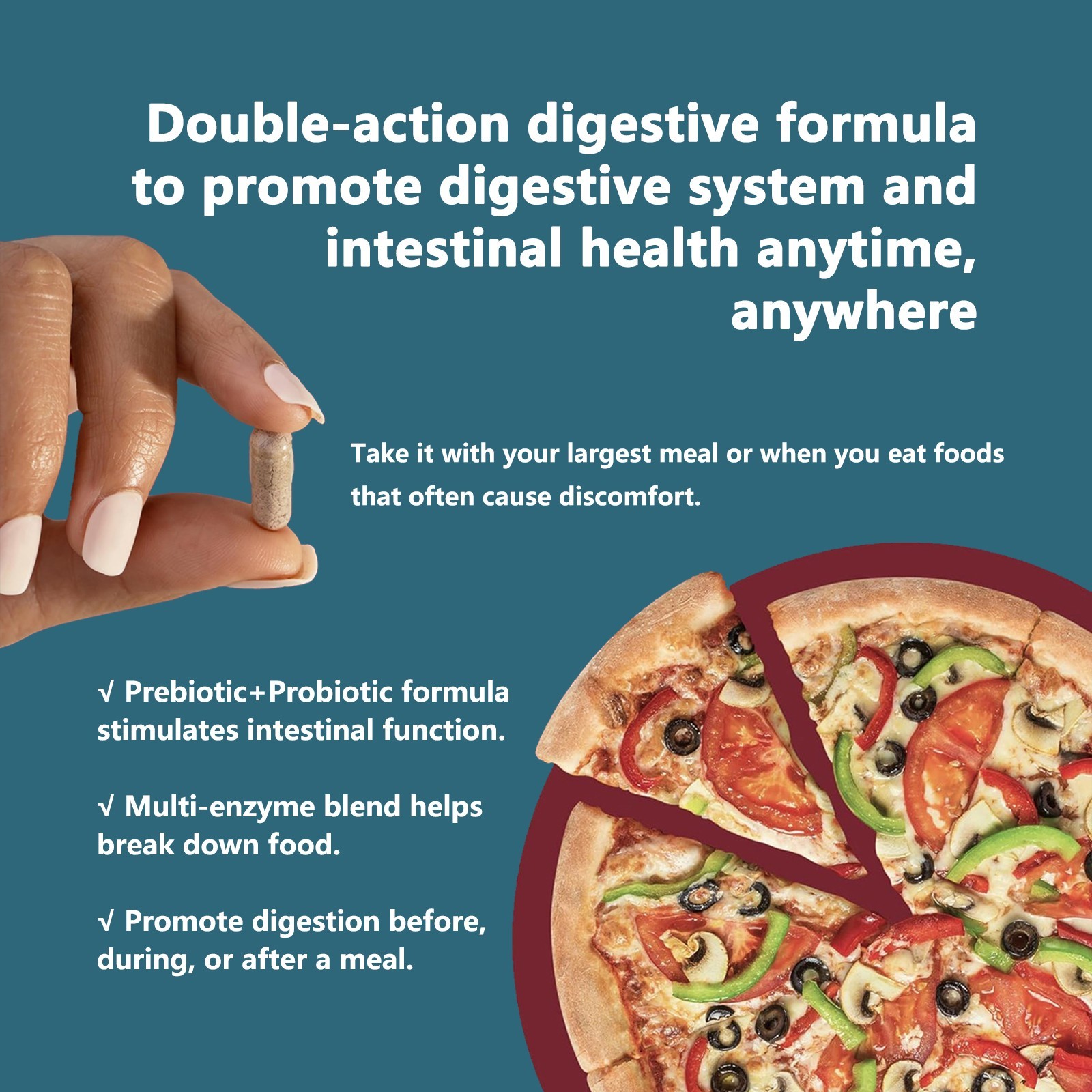 Digestive Enzymes & Probiotics Bundle Gut Health Bloating Relief 100B CFU