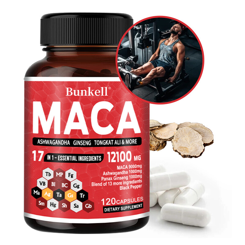 Natural Plants | Maca Root Extract, Increases Testosteron Levels | 120 Capsules