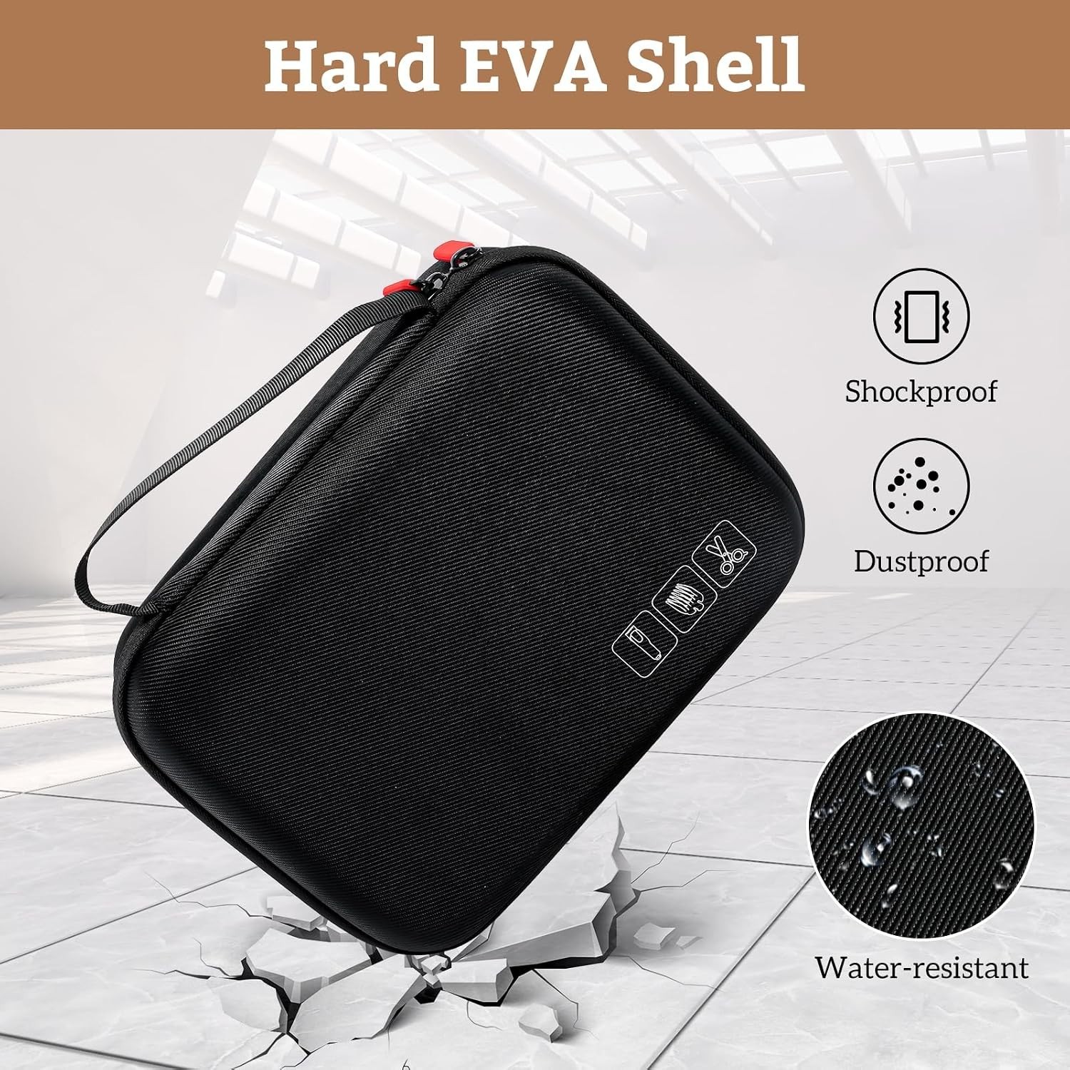 Hard Case for Grooming Kits – Black