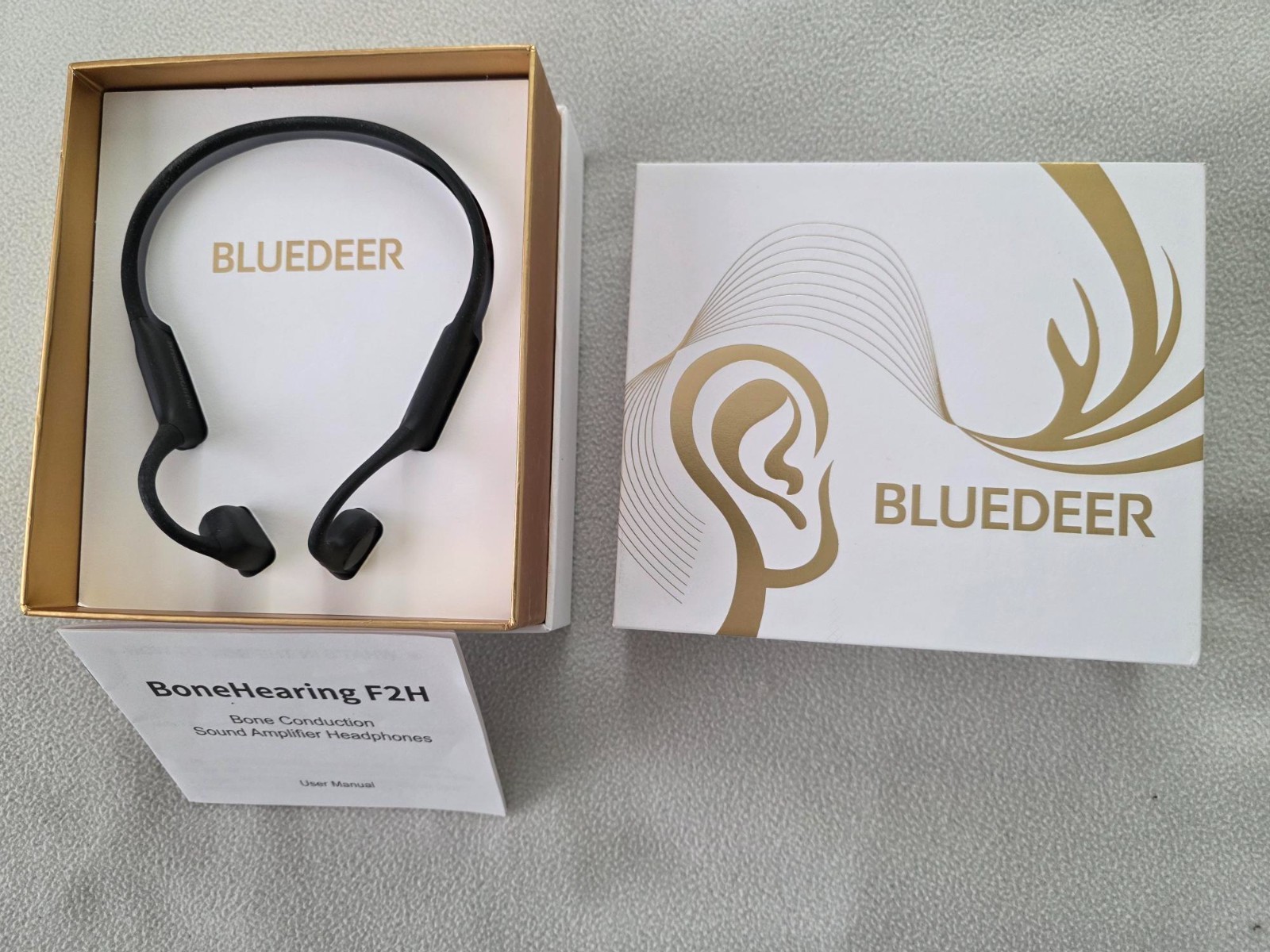 Bone conduction hearing aid Waterproof Rechargeable Long battery for Old People
