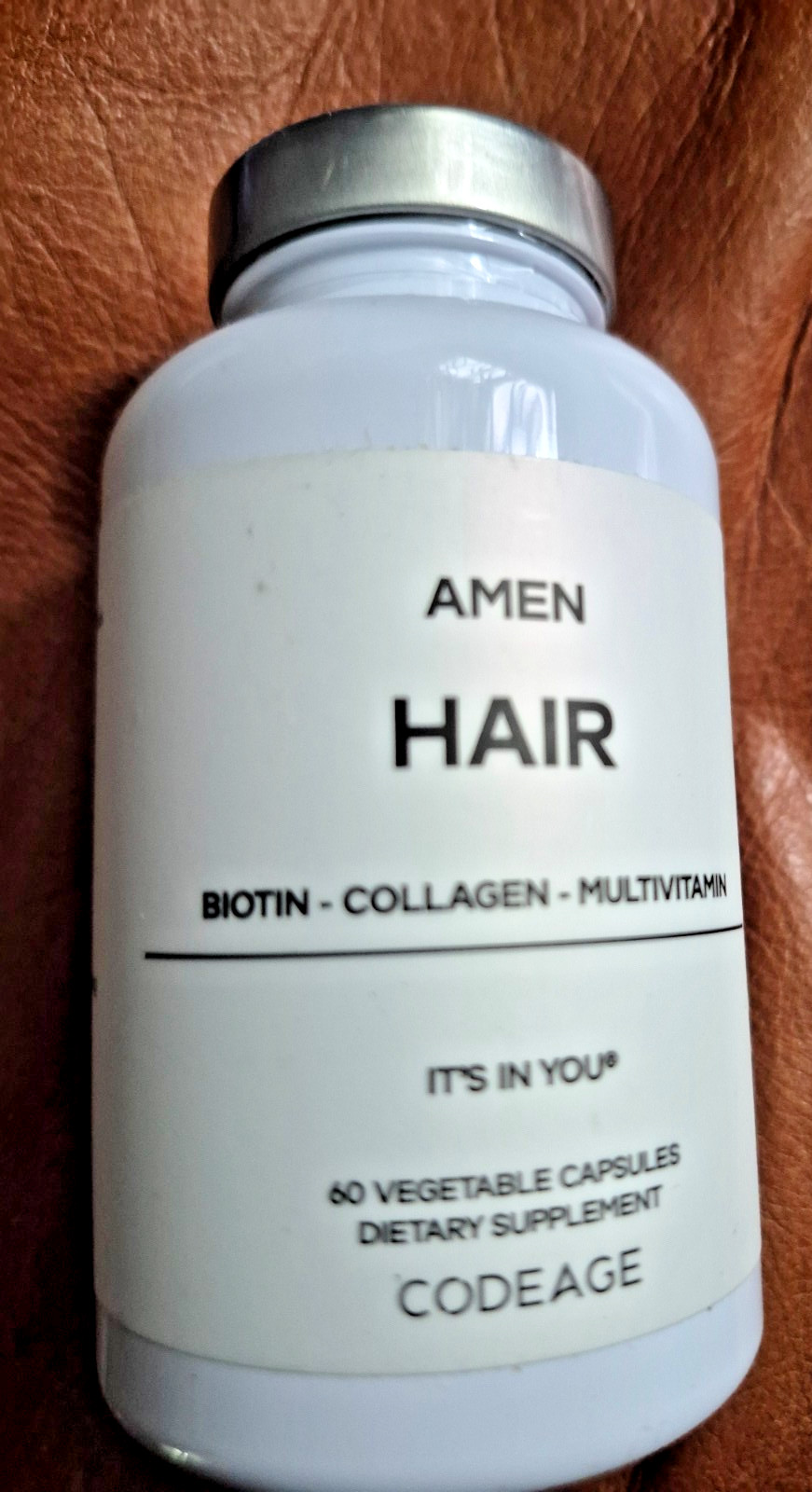 CODEAGE Amen, Hair, 60 Vegetable Capsules Biotin Collagen Multivitamin
