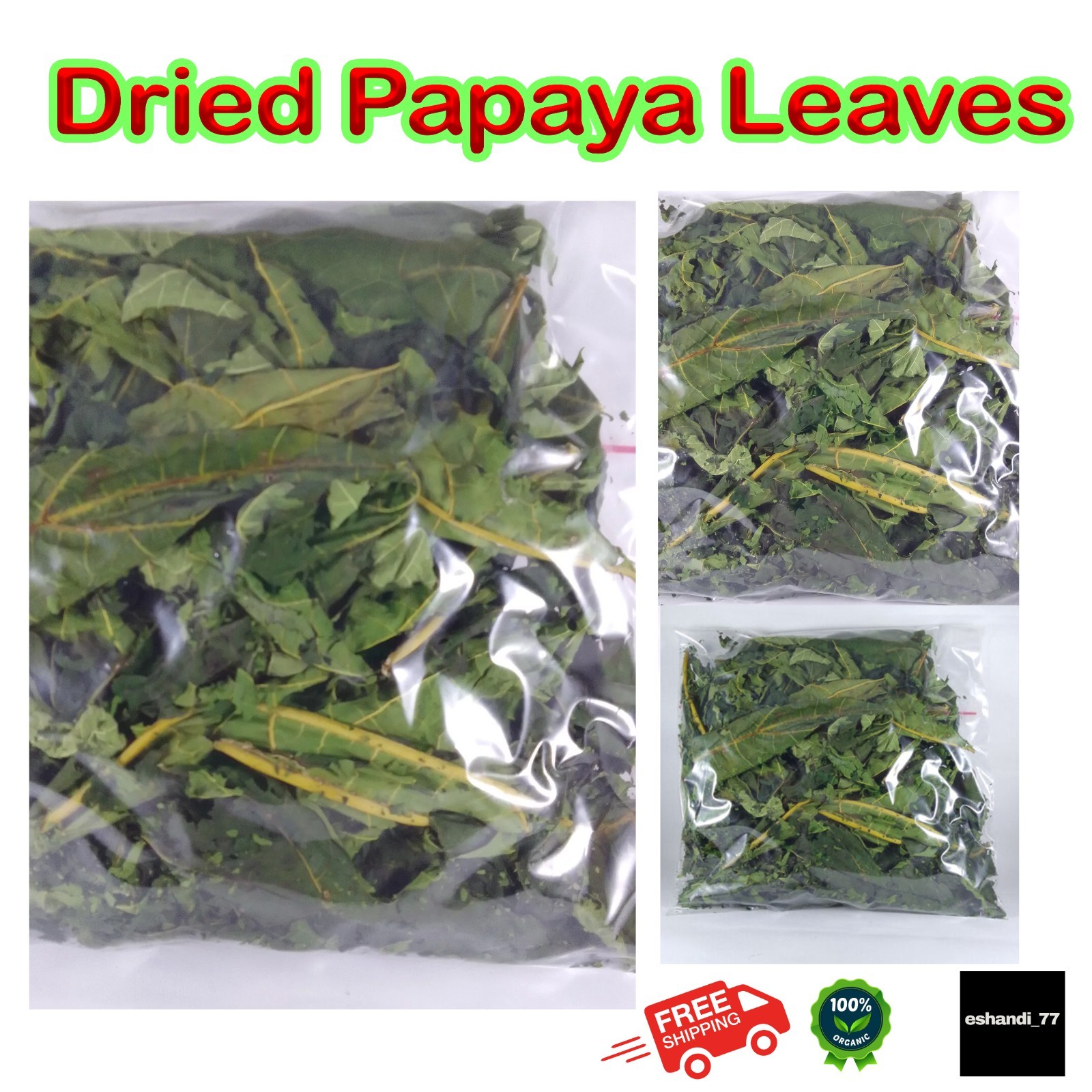 200g Dried Papaya Leaves , Te de hojas de papaya, Papaya Loose Leaf Herbal Tea