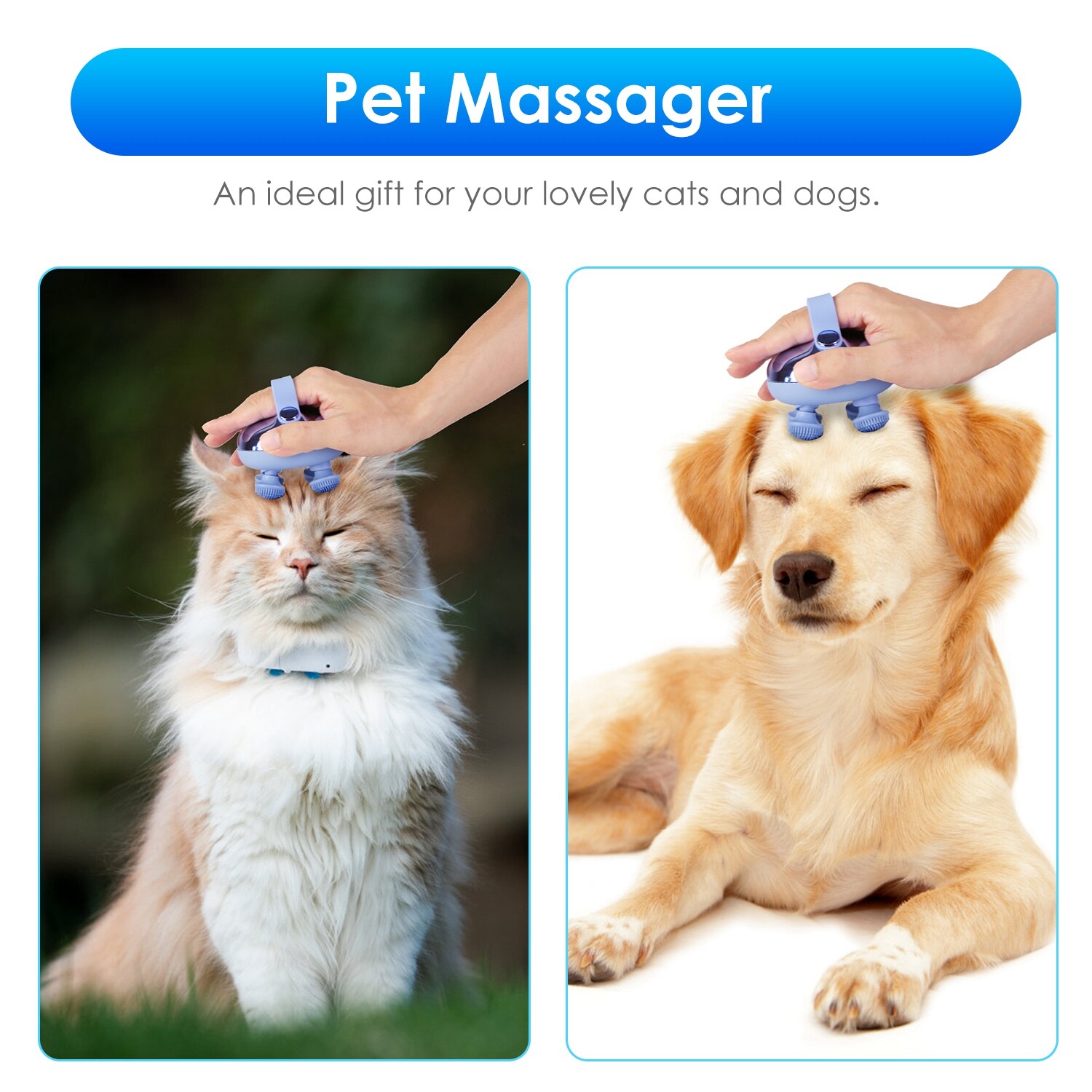 Full Body Head Massage Handheld Portable Electric Scalp Massager for Hair Growth