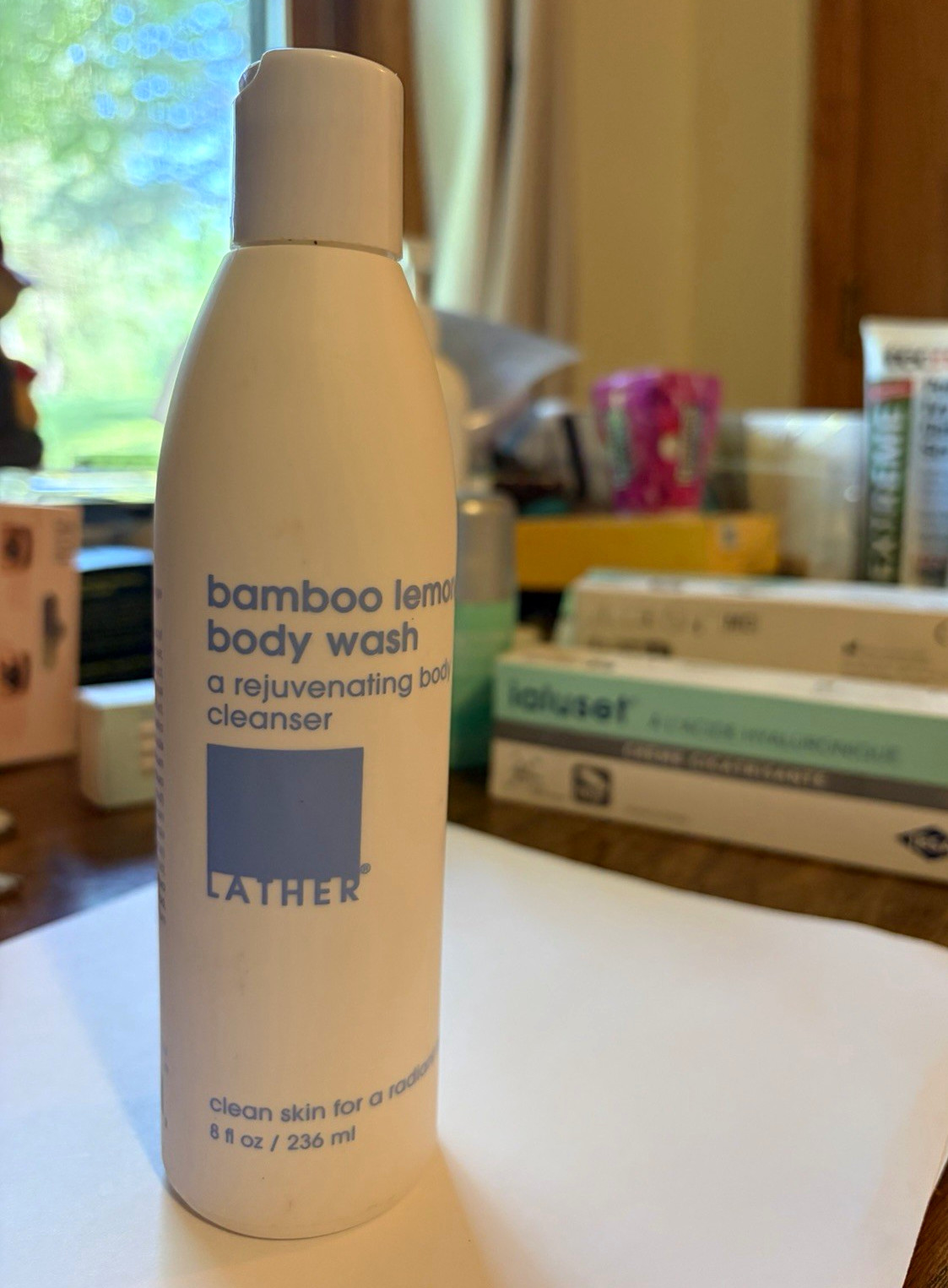 LATHER Bamboo Lemongrass Body Wash Liquid 8 fl oz/236 ml Paraben-Free
