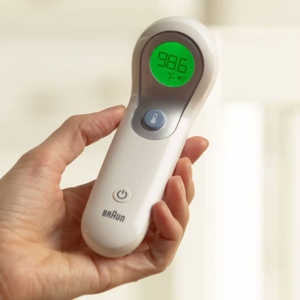 Braun No Touch Forehead Thermometer Temperature Gauge Dual Reading Modes LCD