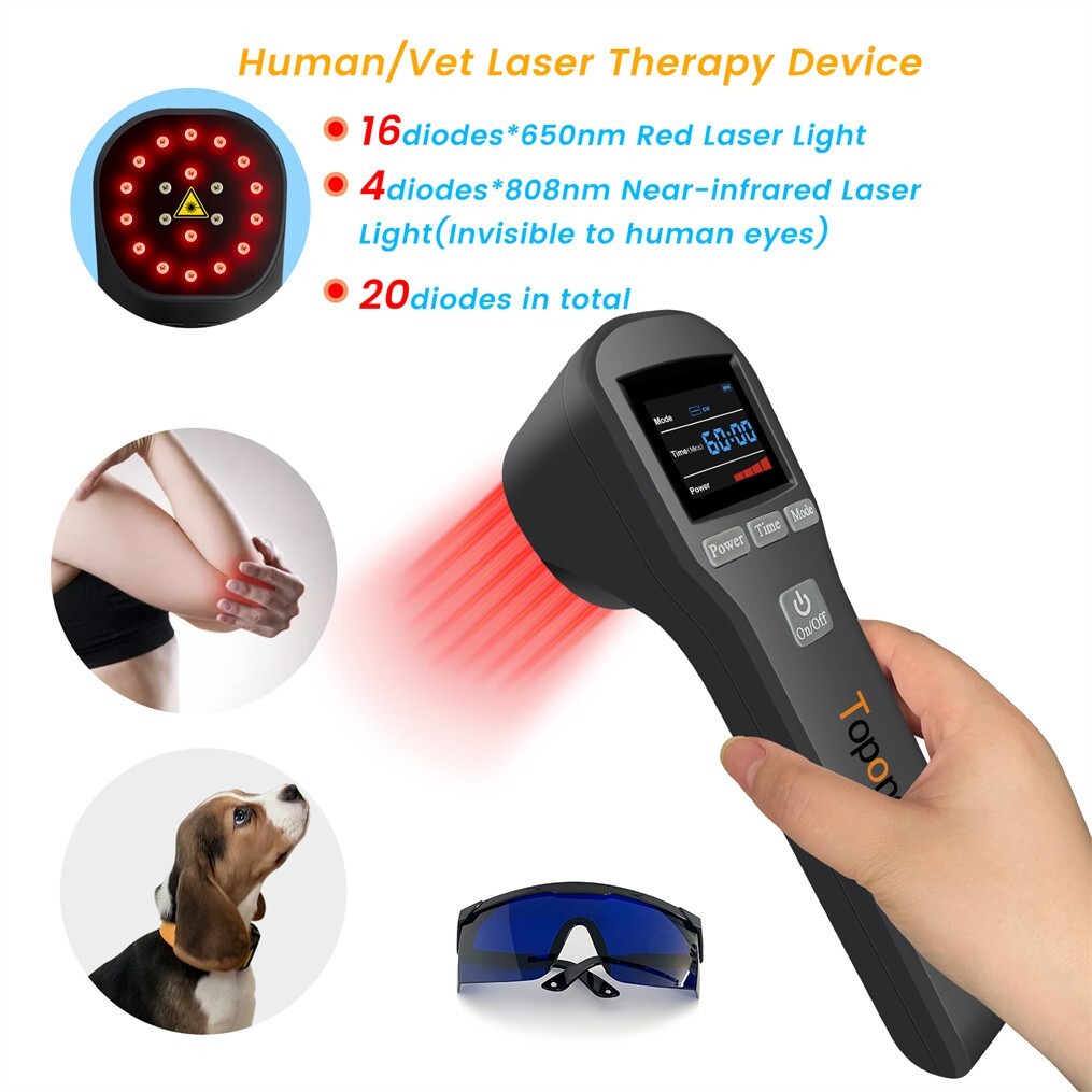 Toponechoice Red Light Therapy for Body Portable Light Therapy Cold Laser Wand