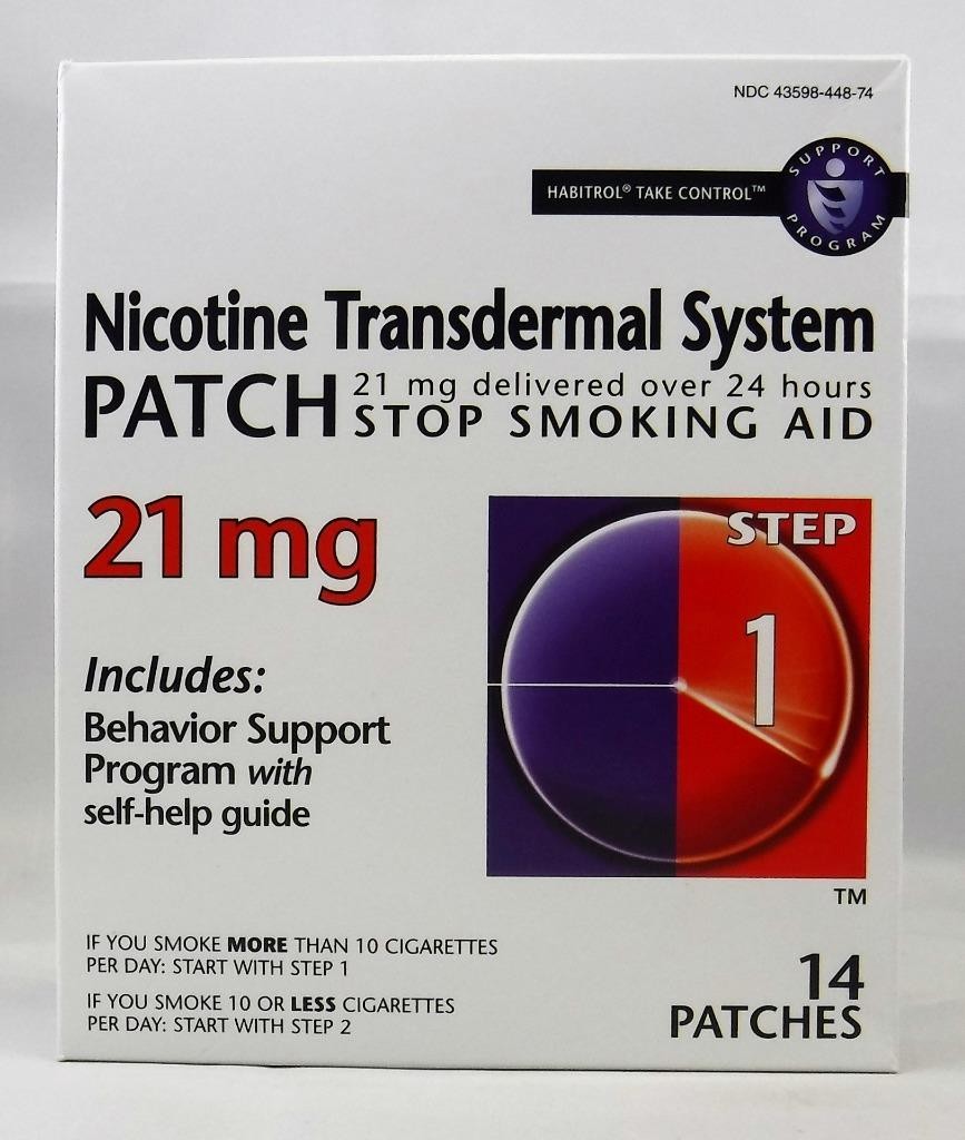 Habitrol® Nicotine-Patch Transdermal System 21 mg 14 PATCHES Step1 Exp 07/2026+