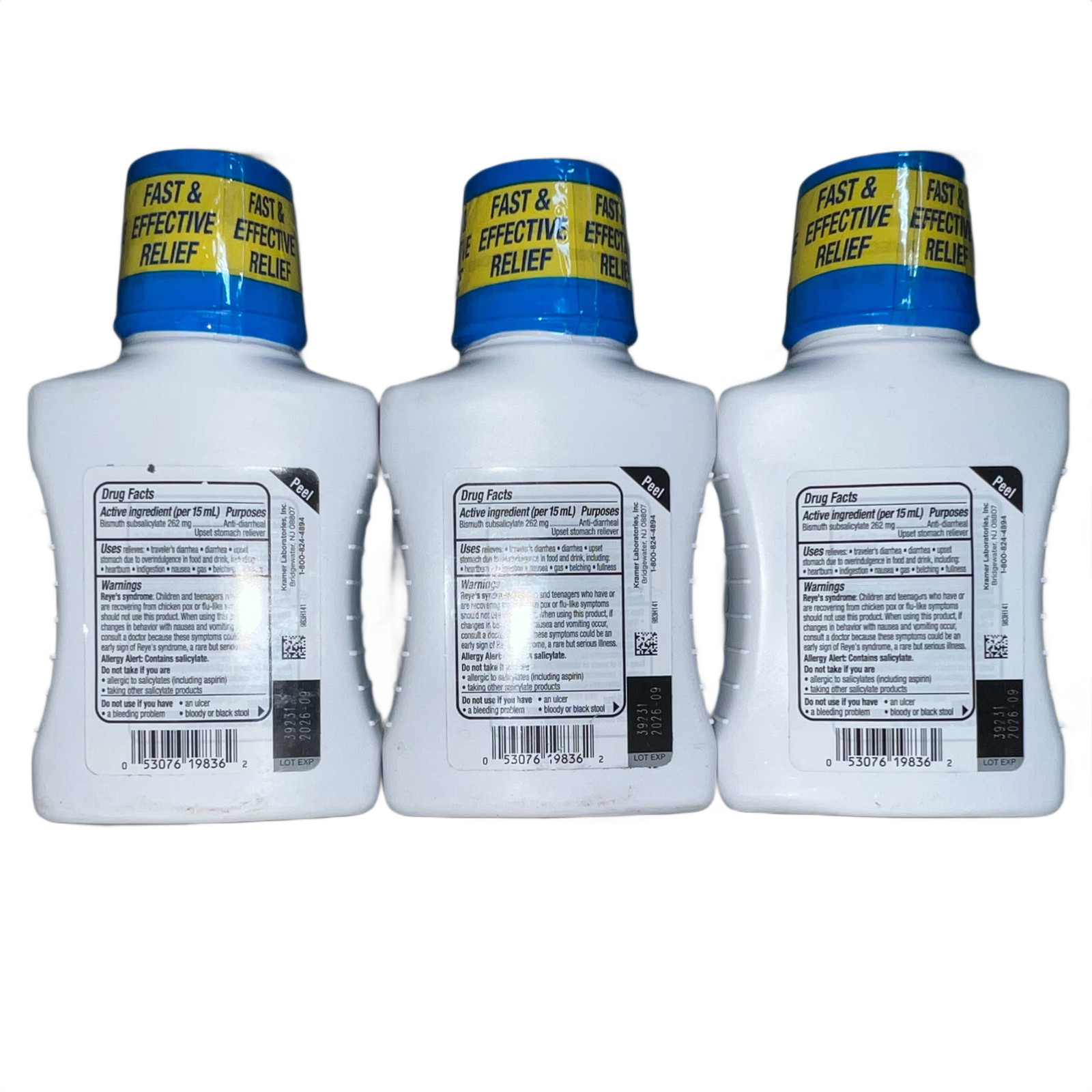 3x Kaopectate Multi‑Symptom Relief Upset Stomach Vanilla 8 fl oz NEW BB 09/26