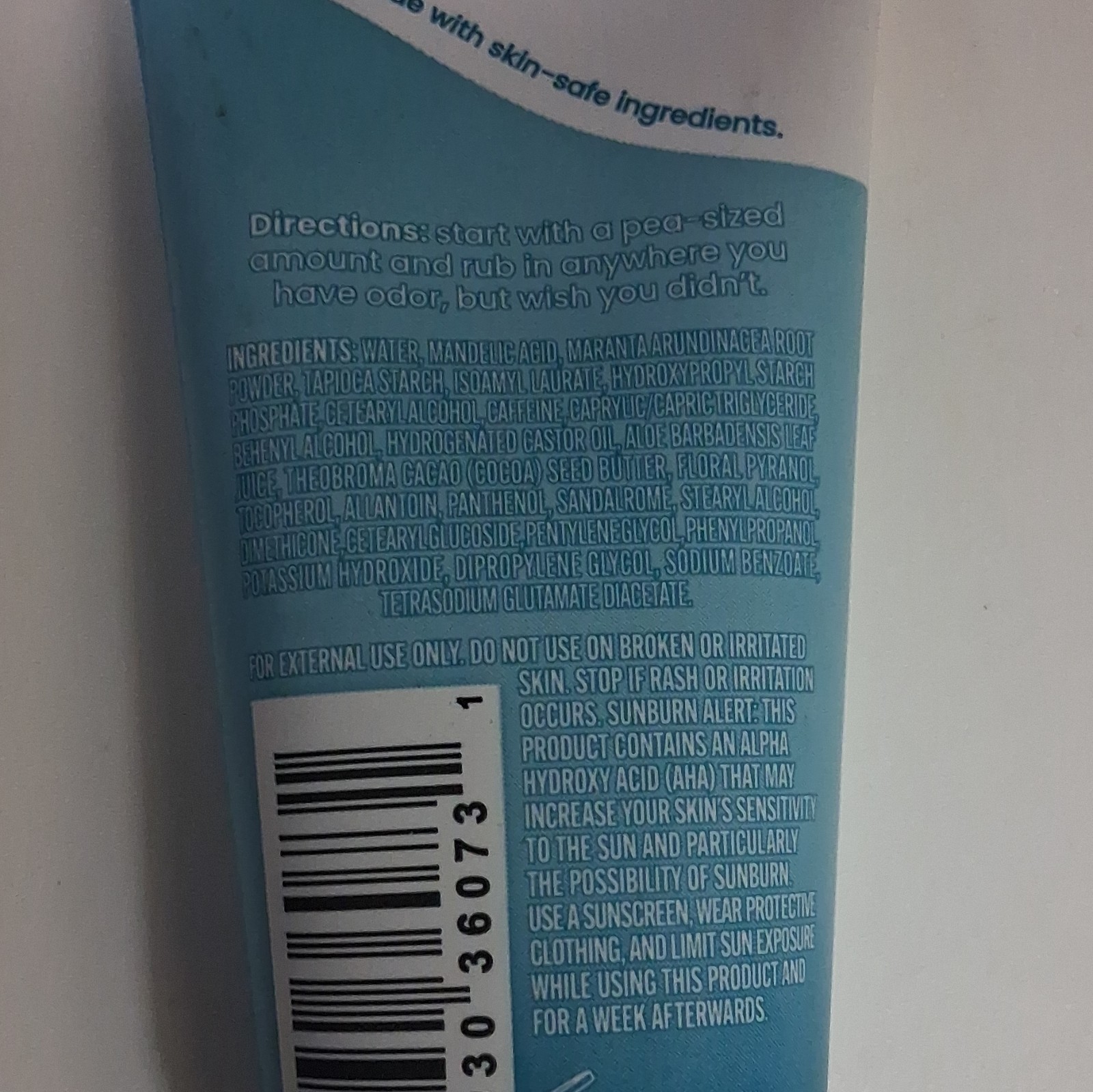 Lume Whole Body Deodorant Invisible Cream Aluminum-Free Unscented 2.2 oz