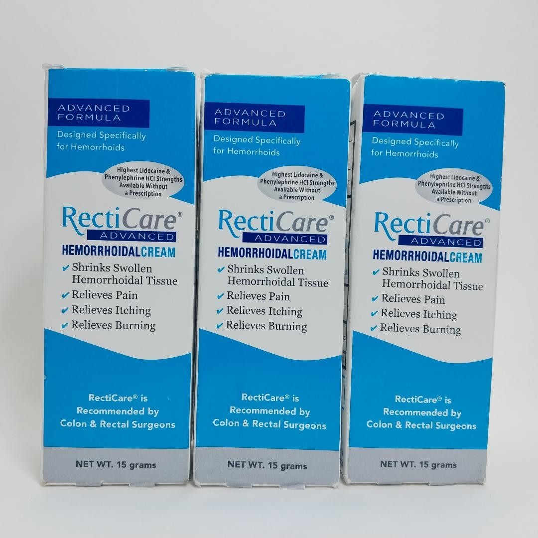 RectiCare (15g) Hemorrhoids Relief☆ Lot Of 3 – Free Shipping